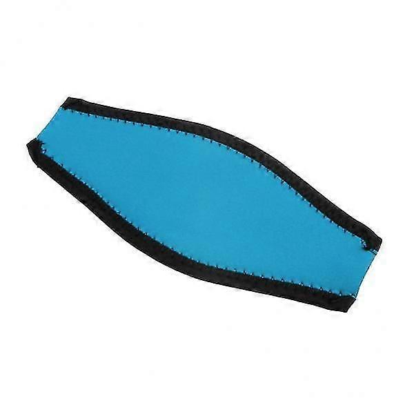 2xScuba Diving Snorkel Mask Neoprene Cover Padded Protection Strap Light Blue