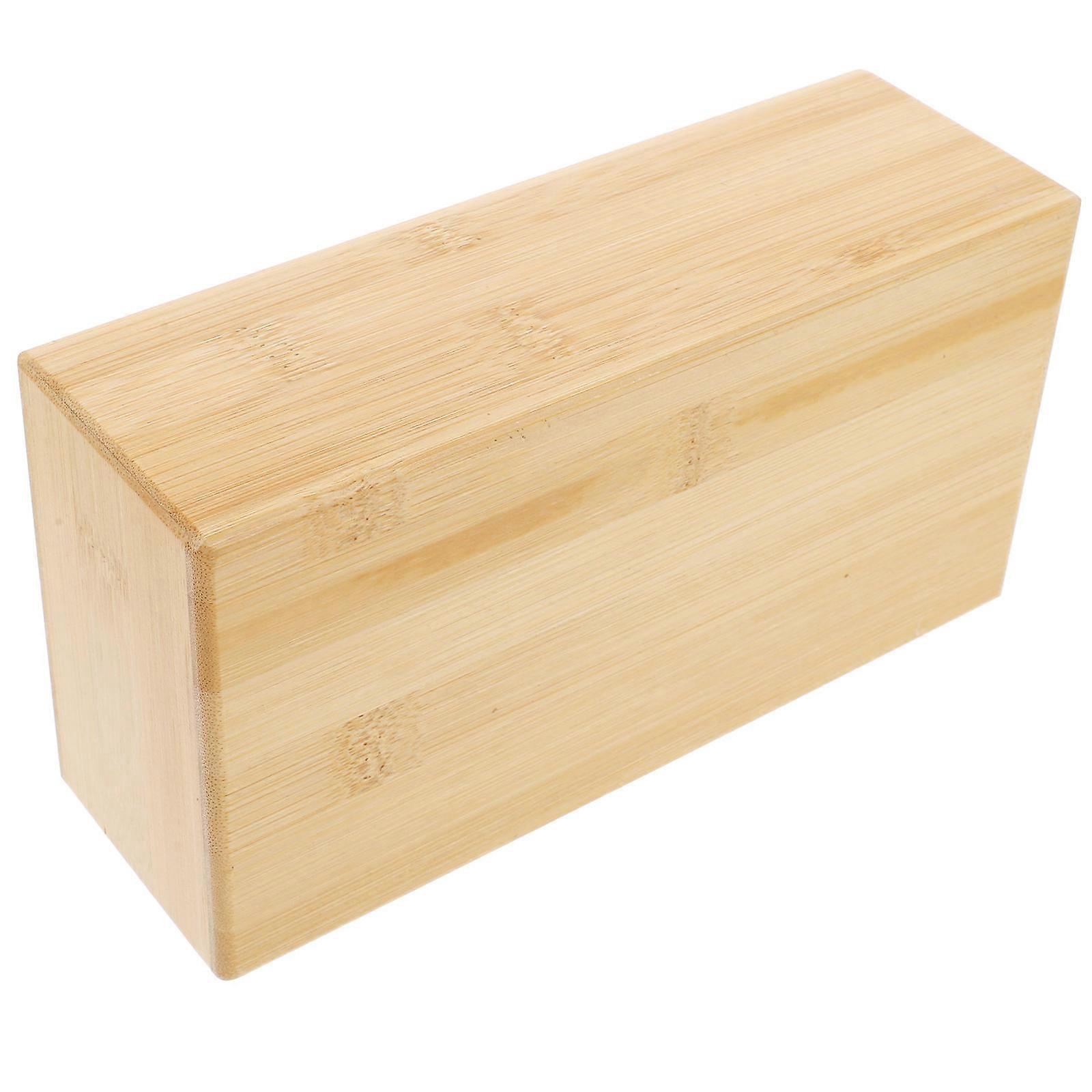 Yoga Block Bamboo Indoor Yoga Enhancing Flexibility Rectangular Minimalist Design 1Pcs