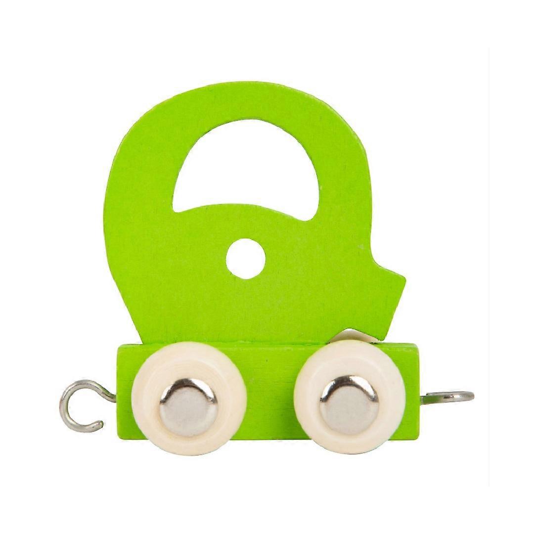 Small Foot Grüner Holzzug Buchstabe 'Q'