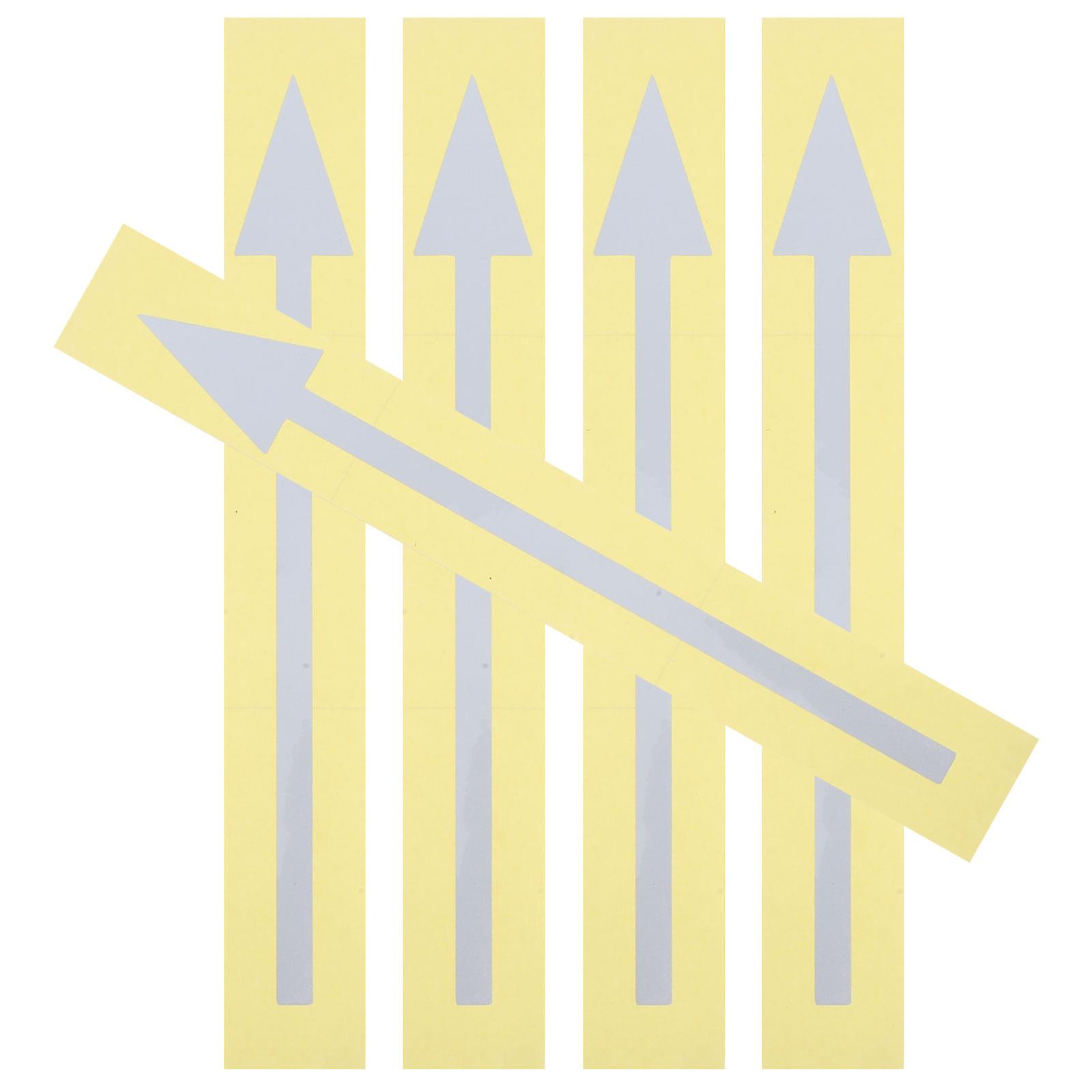 Reflective Arrow Stickers Large Self Adhesive Wall Decals for Outdoor Mailbox Marking, Directional Signs to Reduce Nighttime Misdeliveries