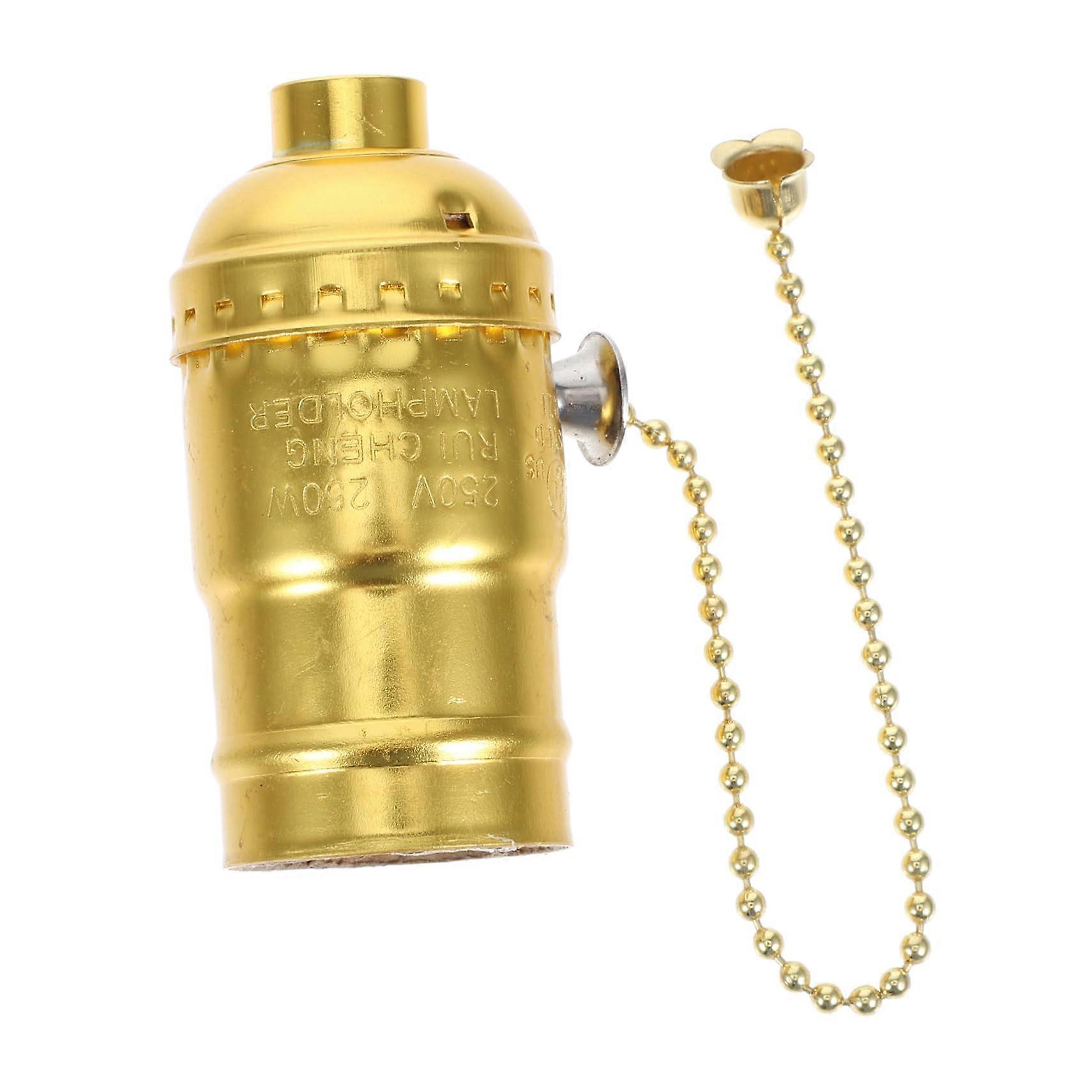 Lamp socket with pull switch and vintage holder for DIY lighting repair