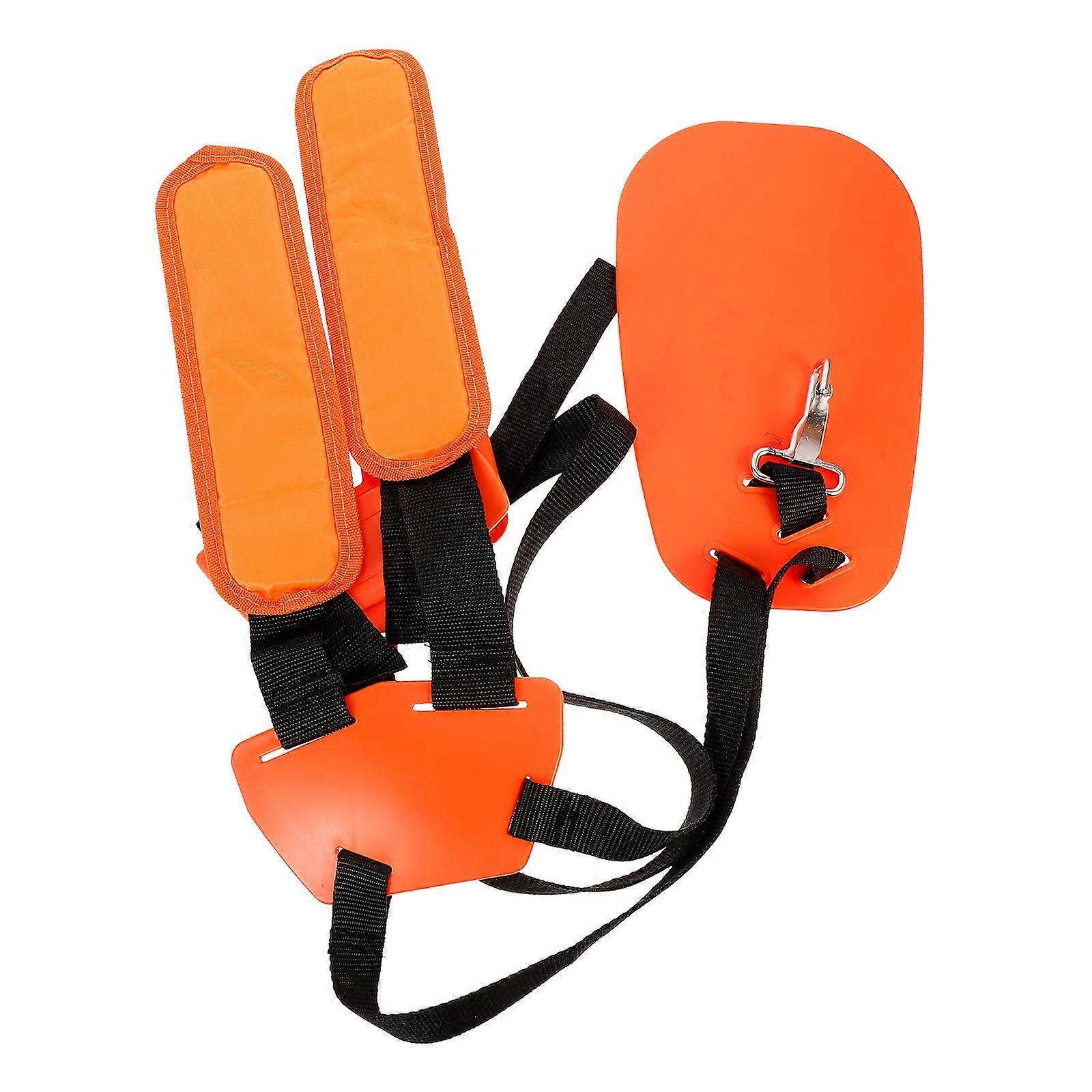 Cozy Trimmer Shoulder Strap for Lawn Mower Harness Orange Easily Adjustable for Trimmer 1Pc