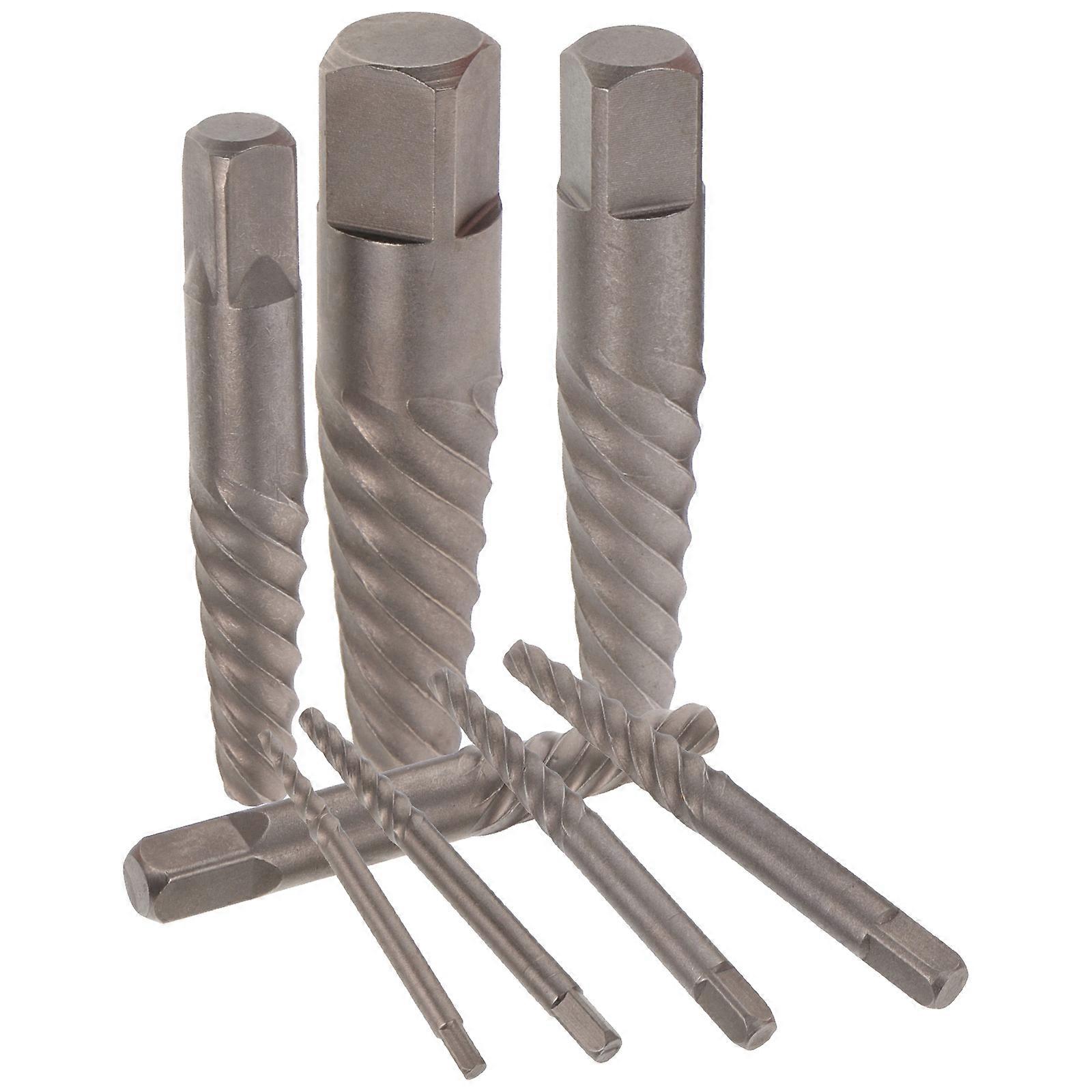 Bolt Extractor Screw Remover Kit Diy Projects Stripped Bolt Extraction Carbon Steel 1Set