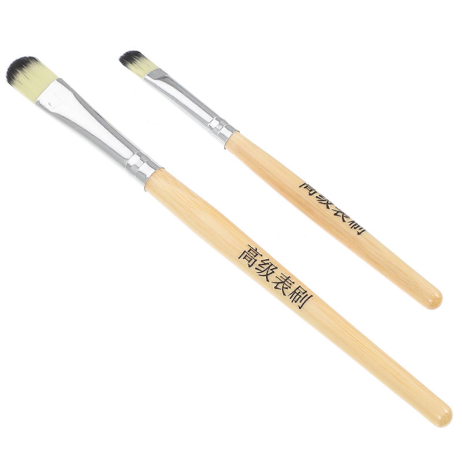Repair Tool for Watch Watch Cleaning Brushes Watch Repair Workers Comfortable Wooden Handle 2Pcs