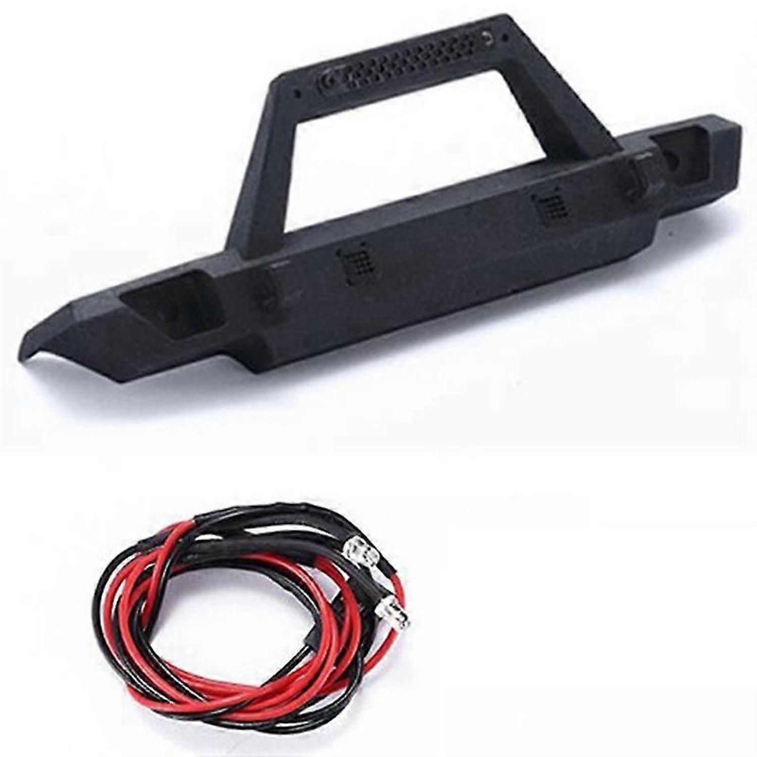 RC Car Front Bumper with LED Light for Xiaomi Suzuki Jimny 1/16 RC Car Upgrade Parts Trim Accessorie