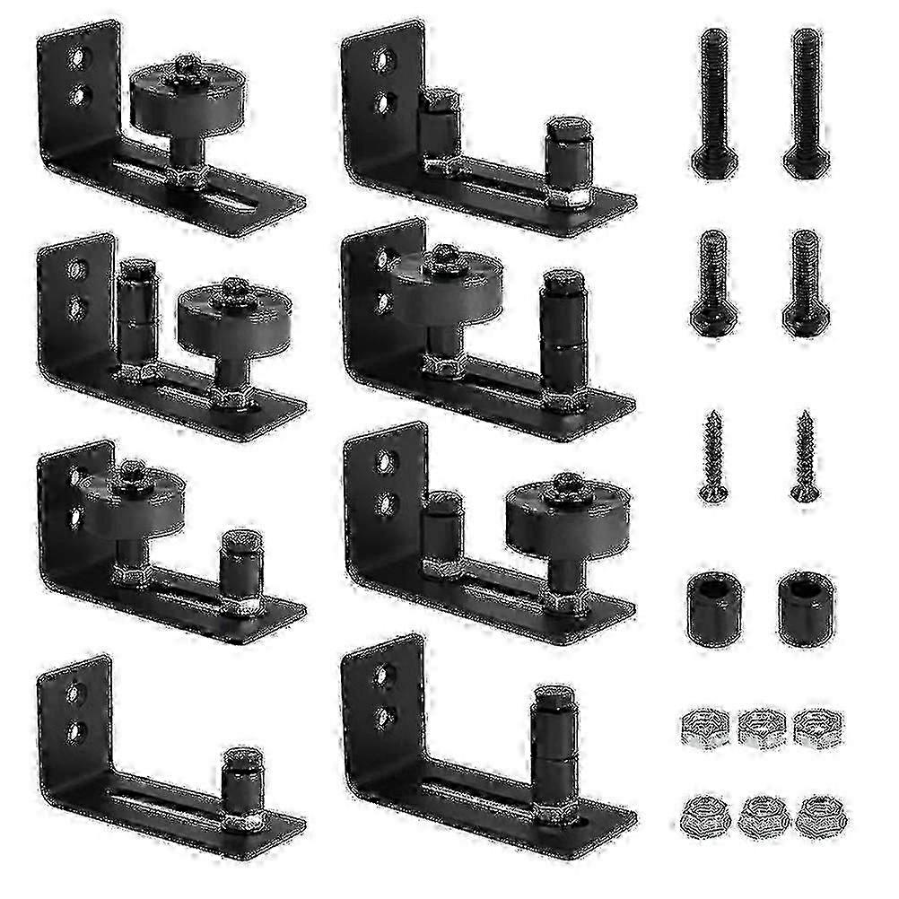 8 σε 1 ρυθμιζόμενο κιτ οδηγού δαπέδου συρόμενης πόρτας - Σύστημα οδηγού τροχιάς πόρτας τοίχου / πυθμένα