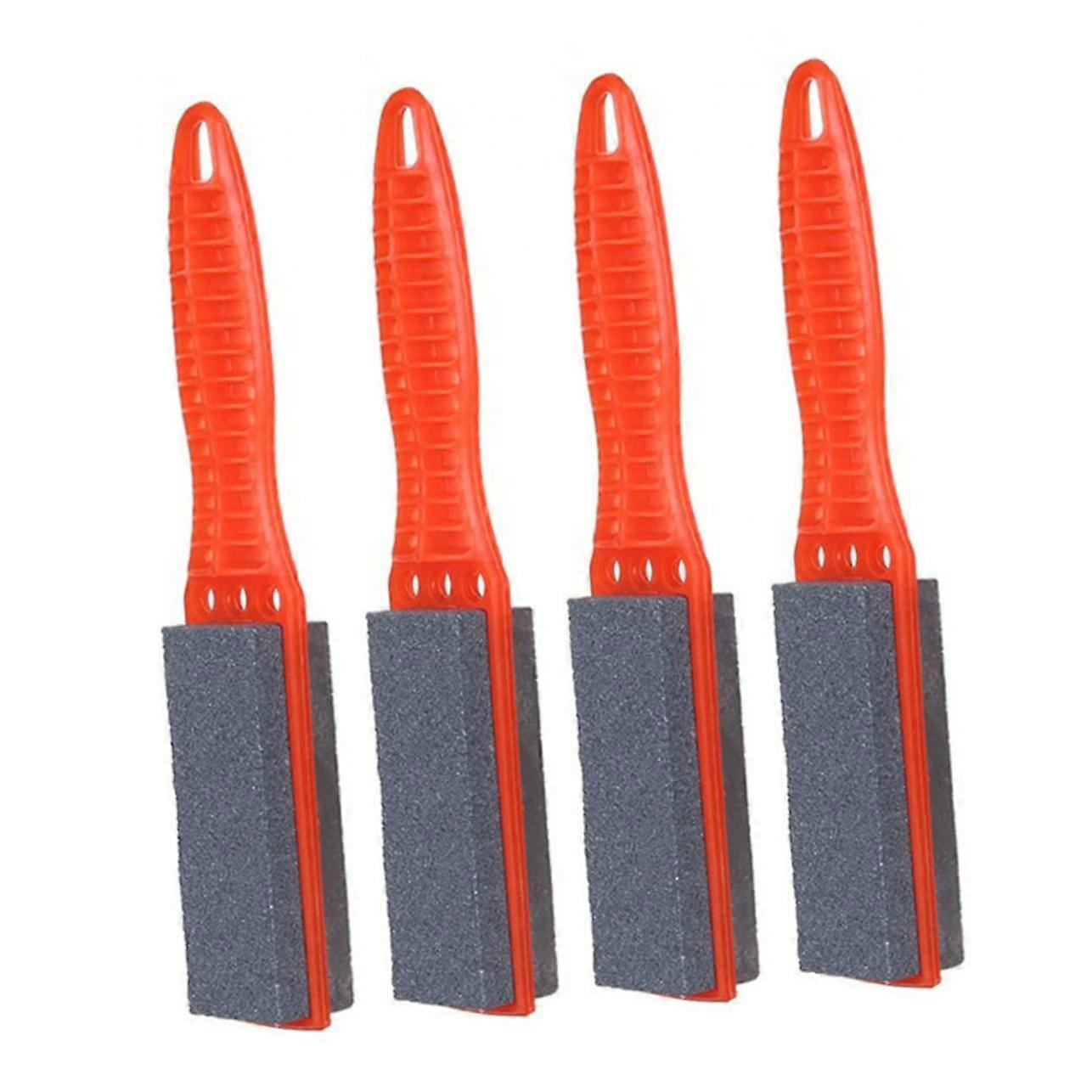 4piece Knife Sharpener Whetstone Sharpening Stone Hand Tools Multifunctional Tool Honing Stone Random Color