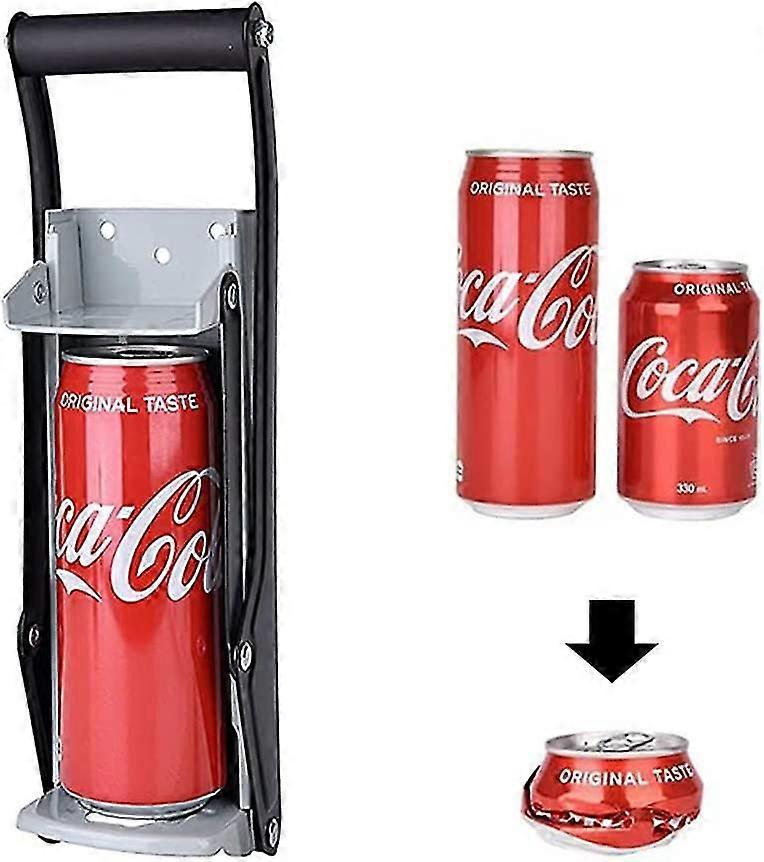 Can Crusher & Bottle Opener- 500ML Heavy Duty 16OZ 2 in 1 Crushes Soda Cans and Beer Cans