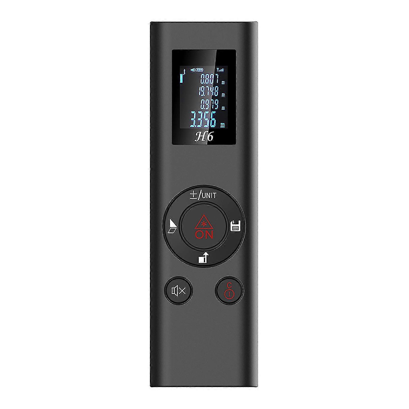 Portable Laser Distance Meter 40m, Digital Measuring Tool with Large Backlit LCD Display, Shockproof Design