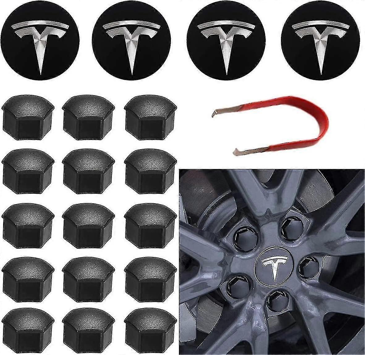 Tesla Wheel Cap Kit Center Hub Cap Set For Model Y Mode 3 Mode S Mode X
