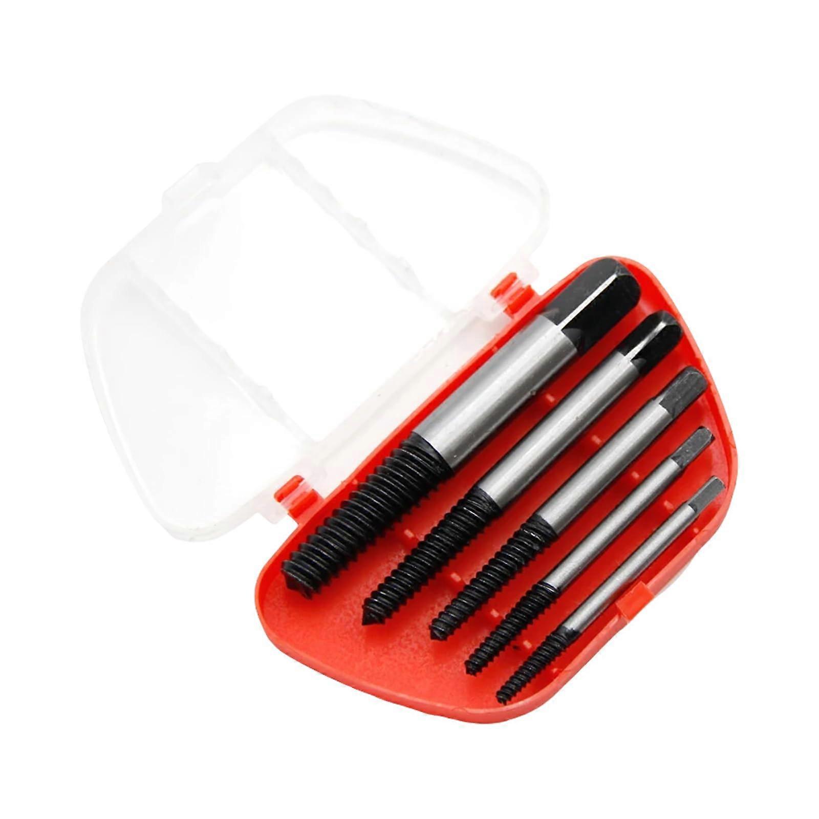 5/6 PCS Screw Extraction Set for Damaged Screw Removal, Compatible with Twist-Drill Bits, Multi-Color Design