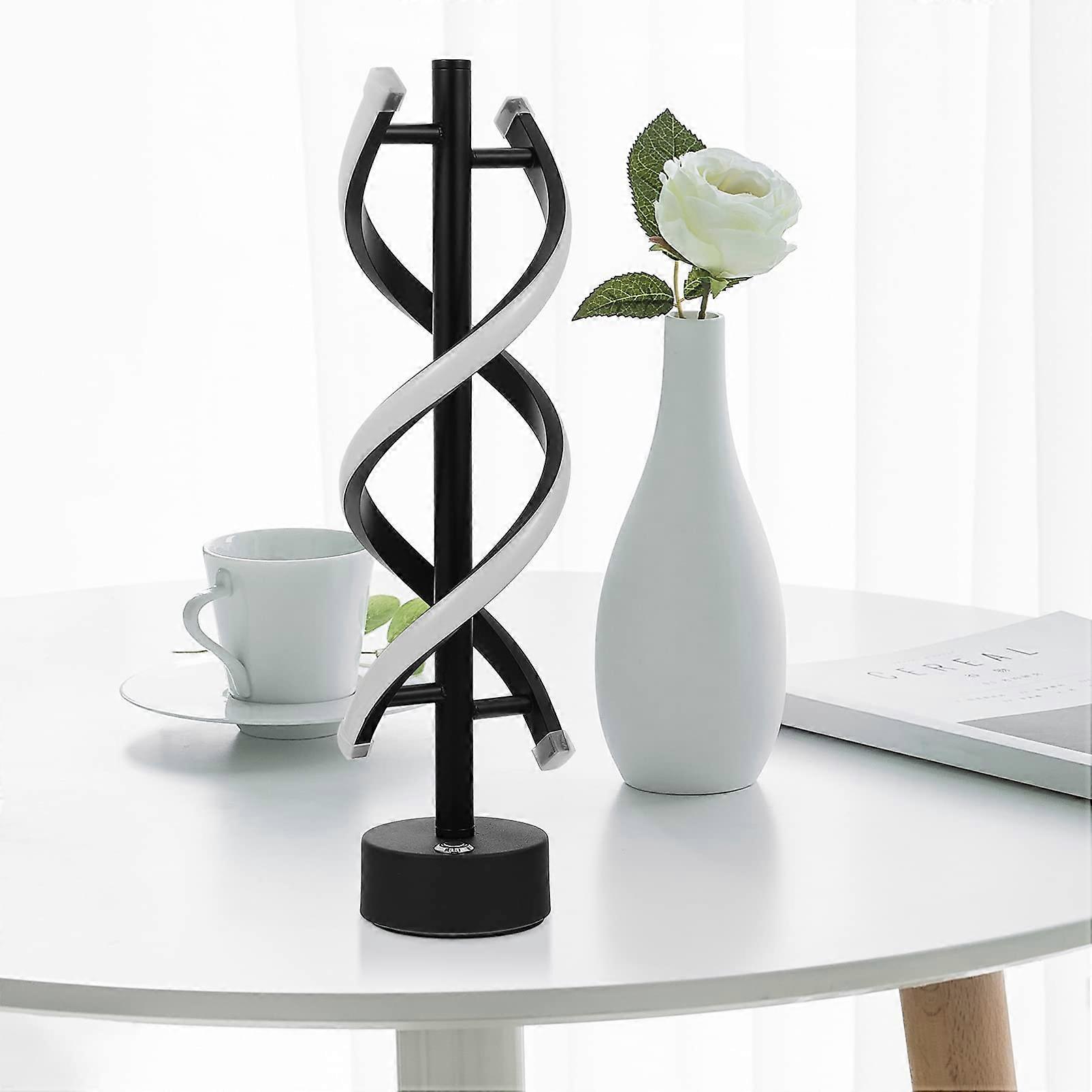 Modern Spiral Table Lamp Spiral Table Lamp LED Modern Desk Lamp with Minimalist Lighting Design Cute Lamp LED Bedside Lamp for Living Room Home Bar