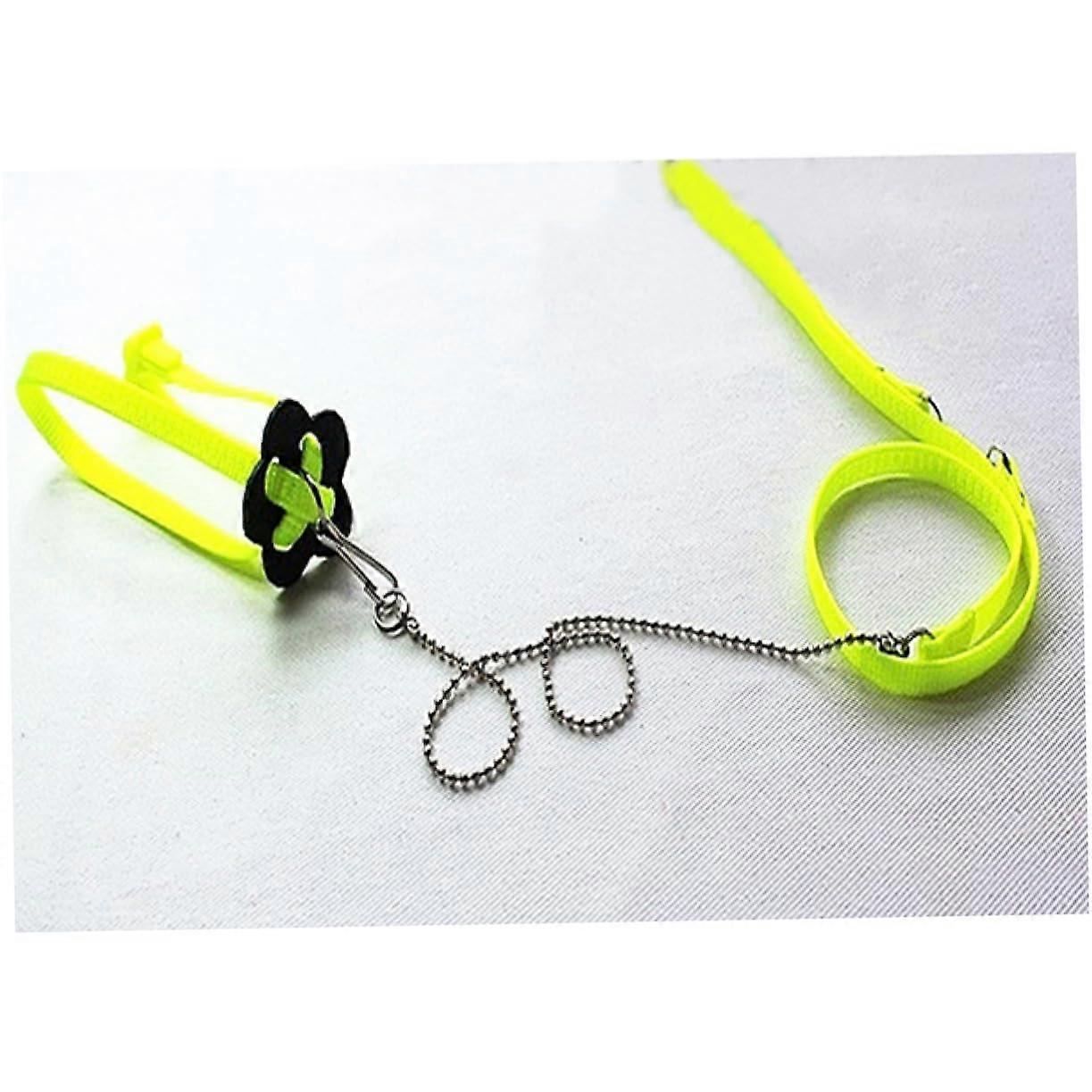 Lizard Lead Adjustable Reptile Harness For Lizards Training Harness Green Nylon Leash