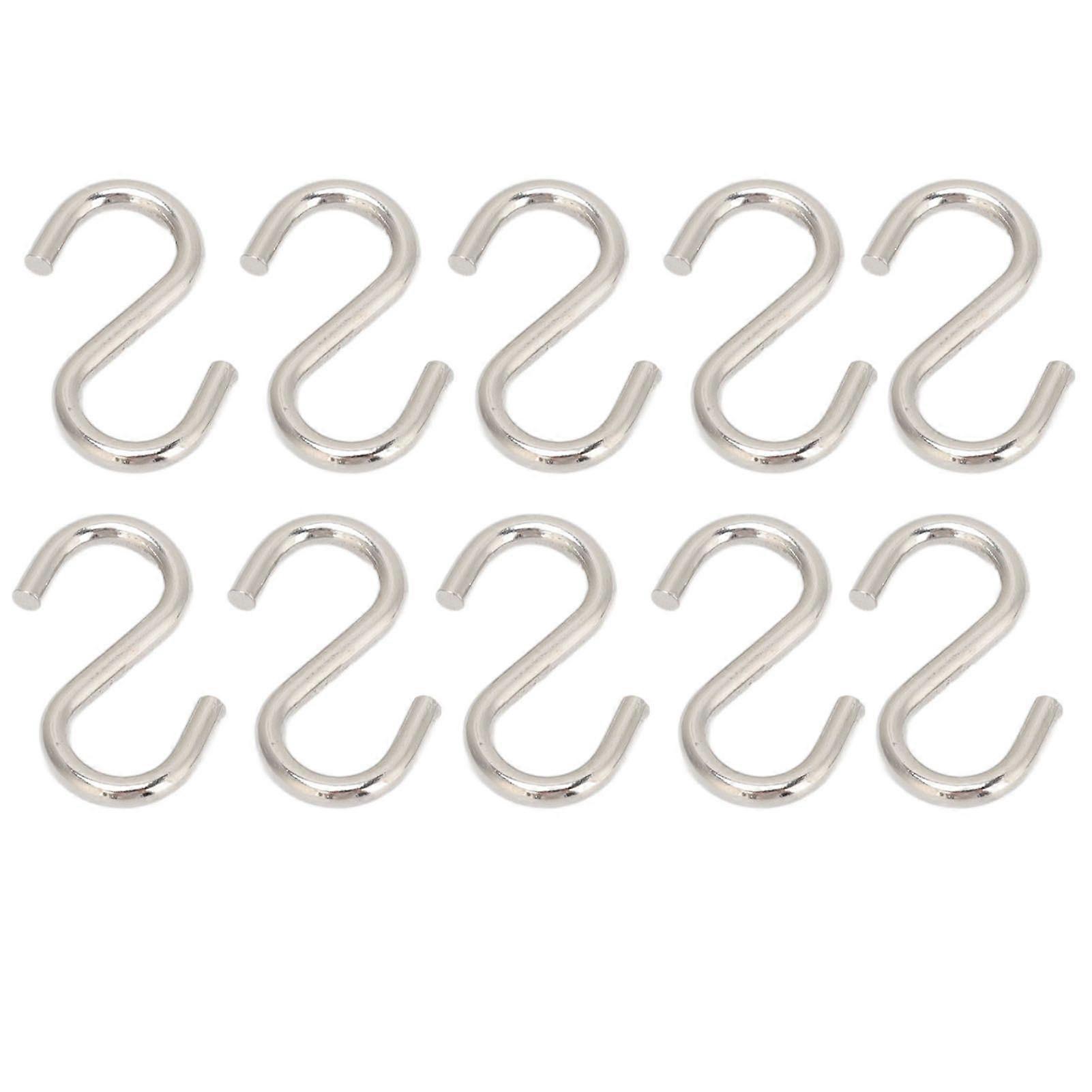 2025 Latest Model  10Pcs S Shaped Hooks Strong Thickened Metal Durable S