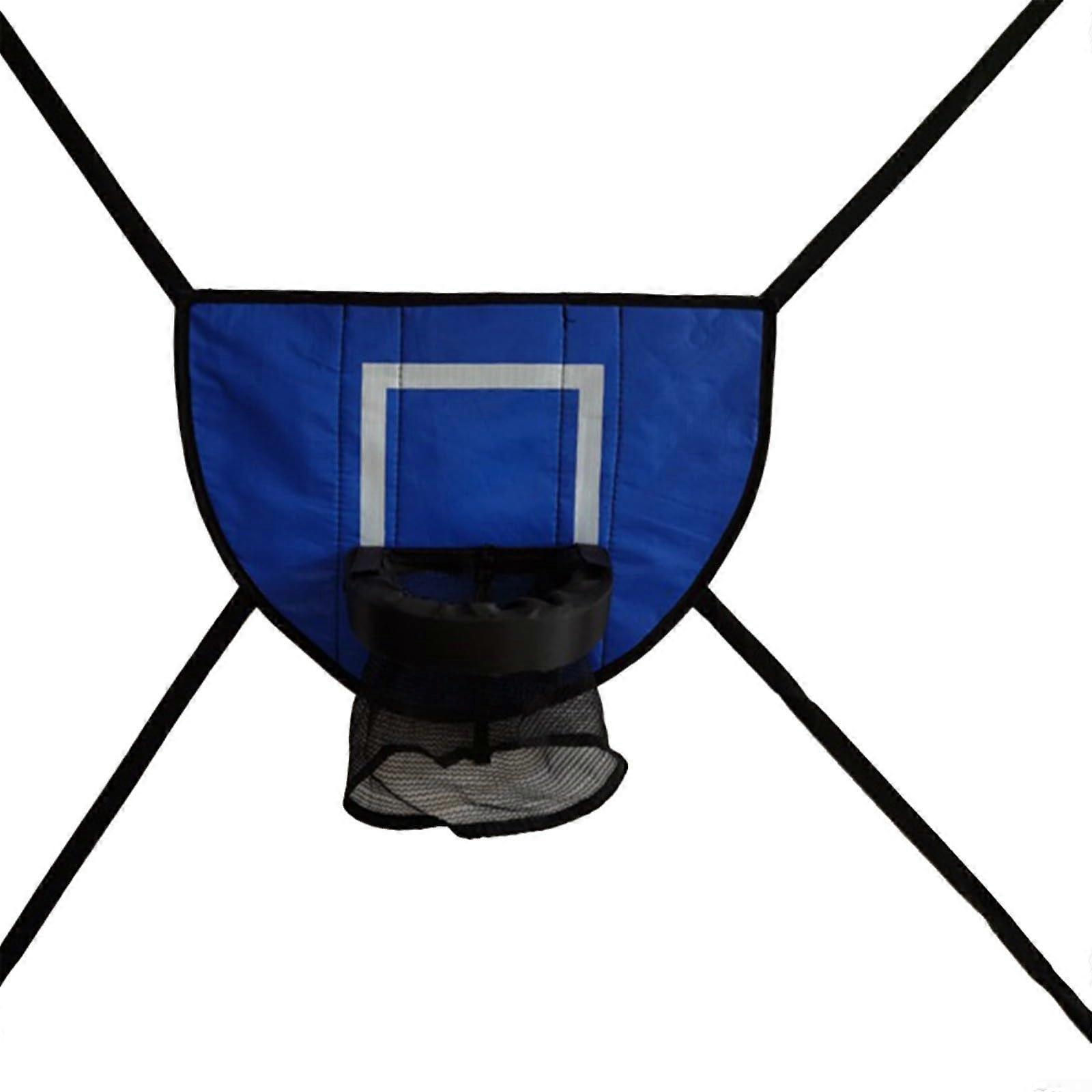 Mini basketball hoop, Jump Bed Basketball Hoop for parentchild activities with a ball and a pump for door and wall mounting, Pool Basketball (Blue).