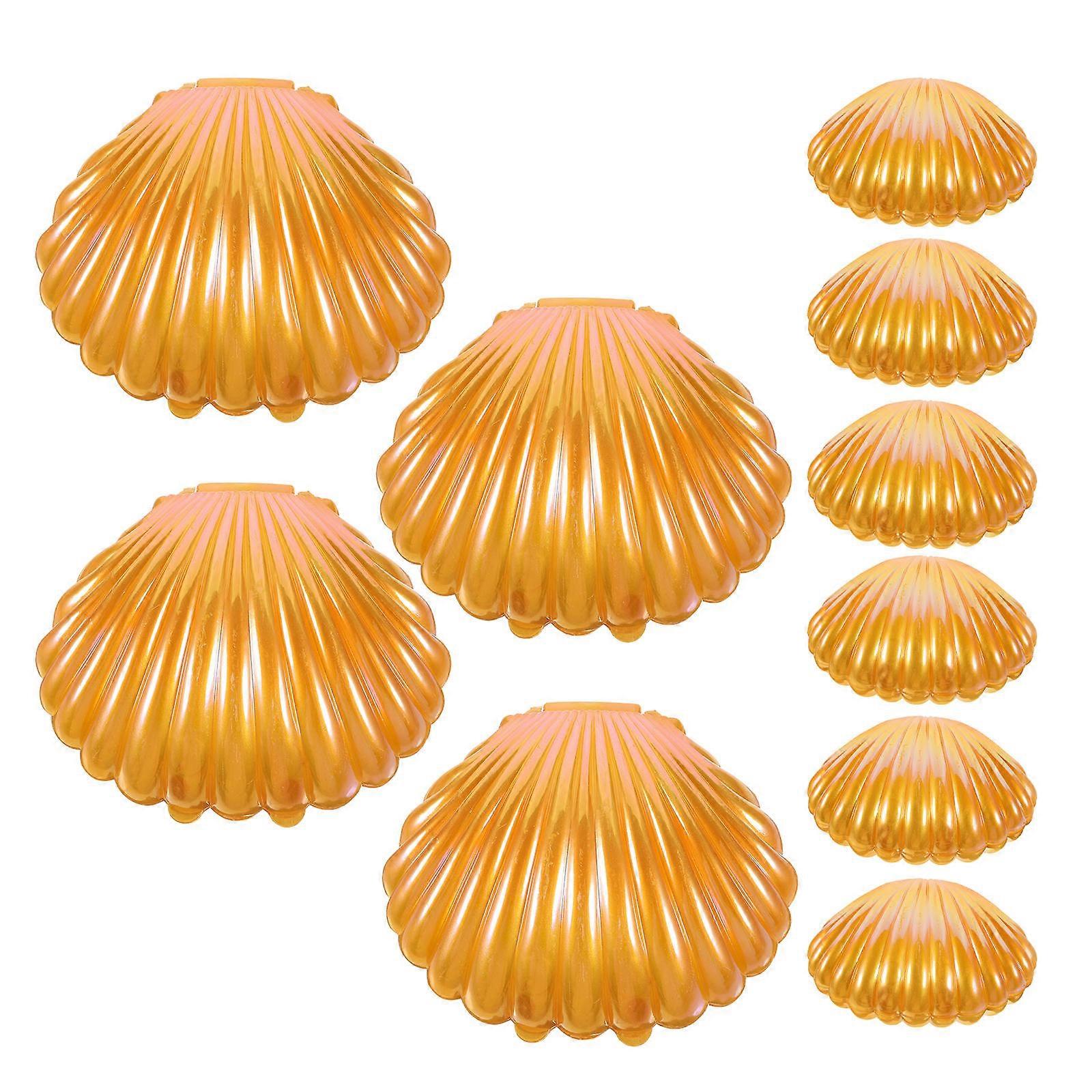 Small Candy Containers Shell Shape present Packaging For Weddings And Parties 9.10X7.70X4.50CM 10Pcs