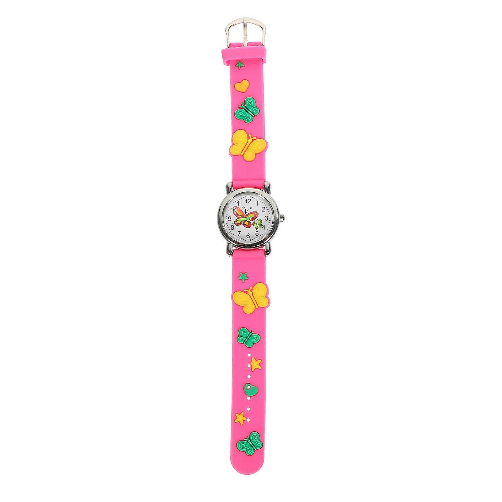 Cartoon Butterfly Analog Watch for Lightweight Wristwear – Easy for Students, Vibrant Style