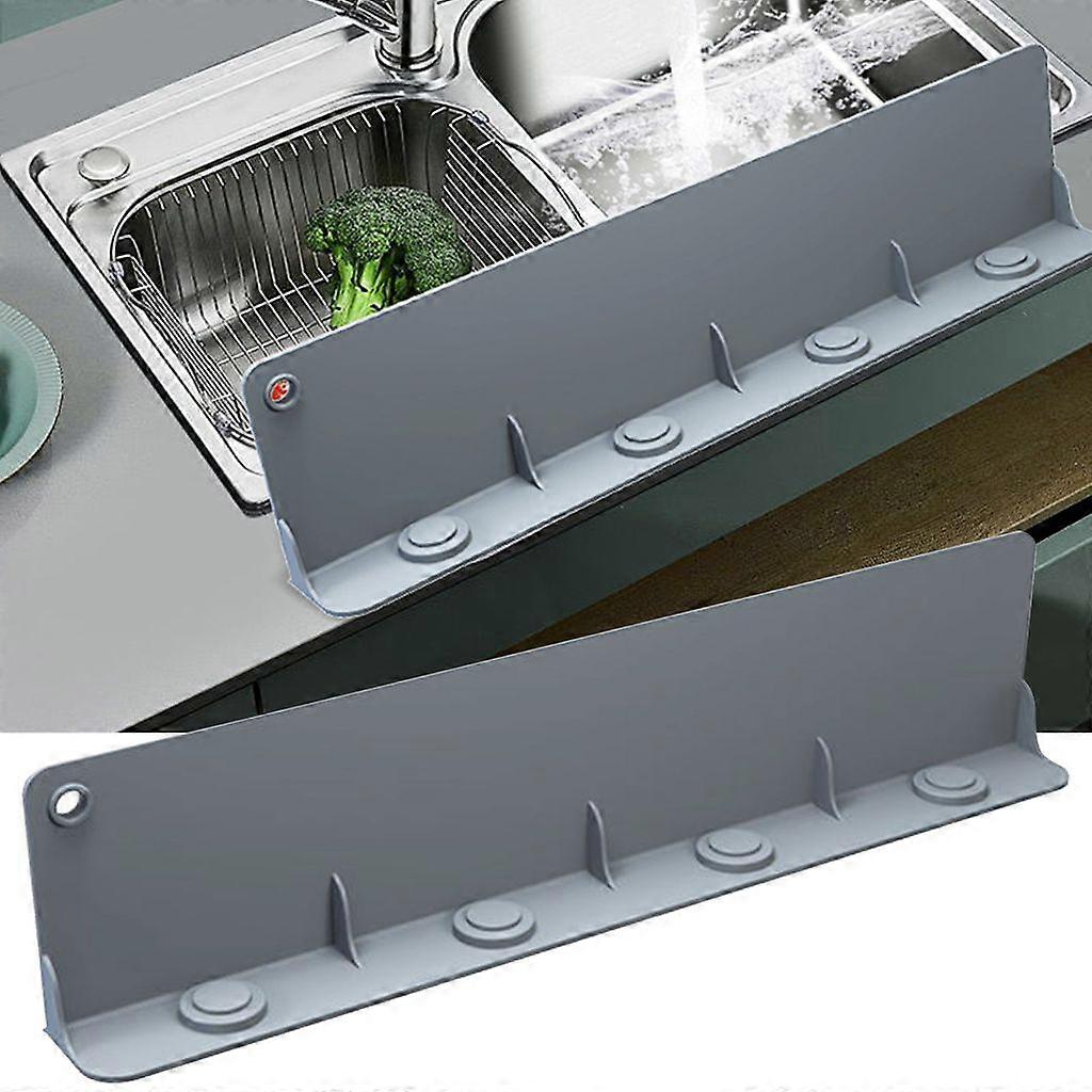 Sink splash guard pressure adsorption tilt design soft suction cup water tank splash guard