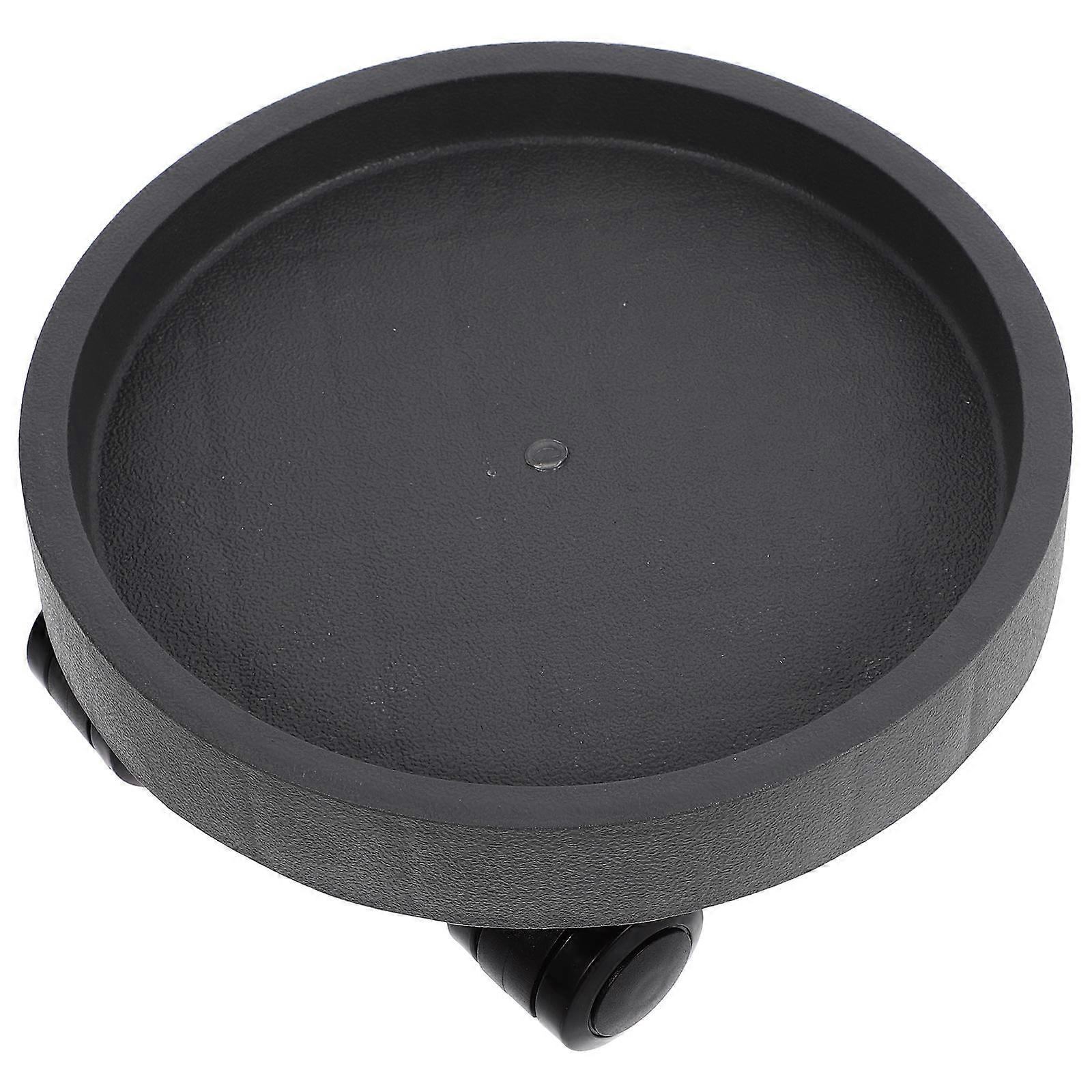 Movable Storage Tray with Wheels Hidden Flowerpot Compact Lightweight Floor Protection Against Water Leaks