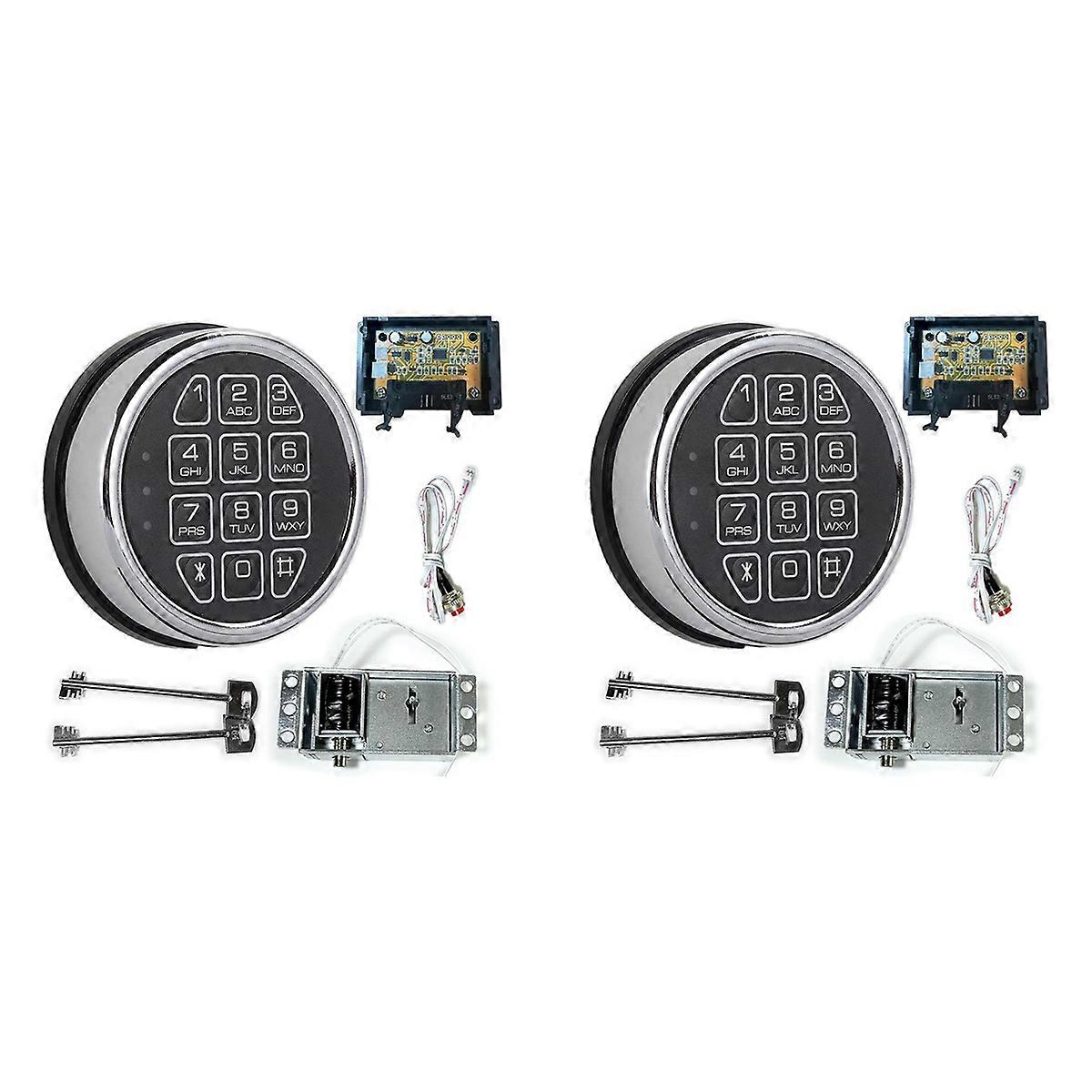 Lock Replacement Chrome Digital Keypad Electronic Lock