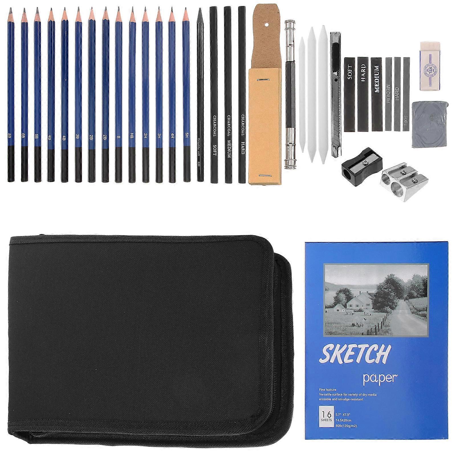 Sketching Pencils Set for Artists Drawing Kit Drawing Art Home Use 17.50X0.80X0.80cm Sketching 1Set