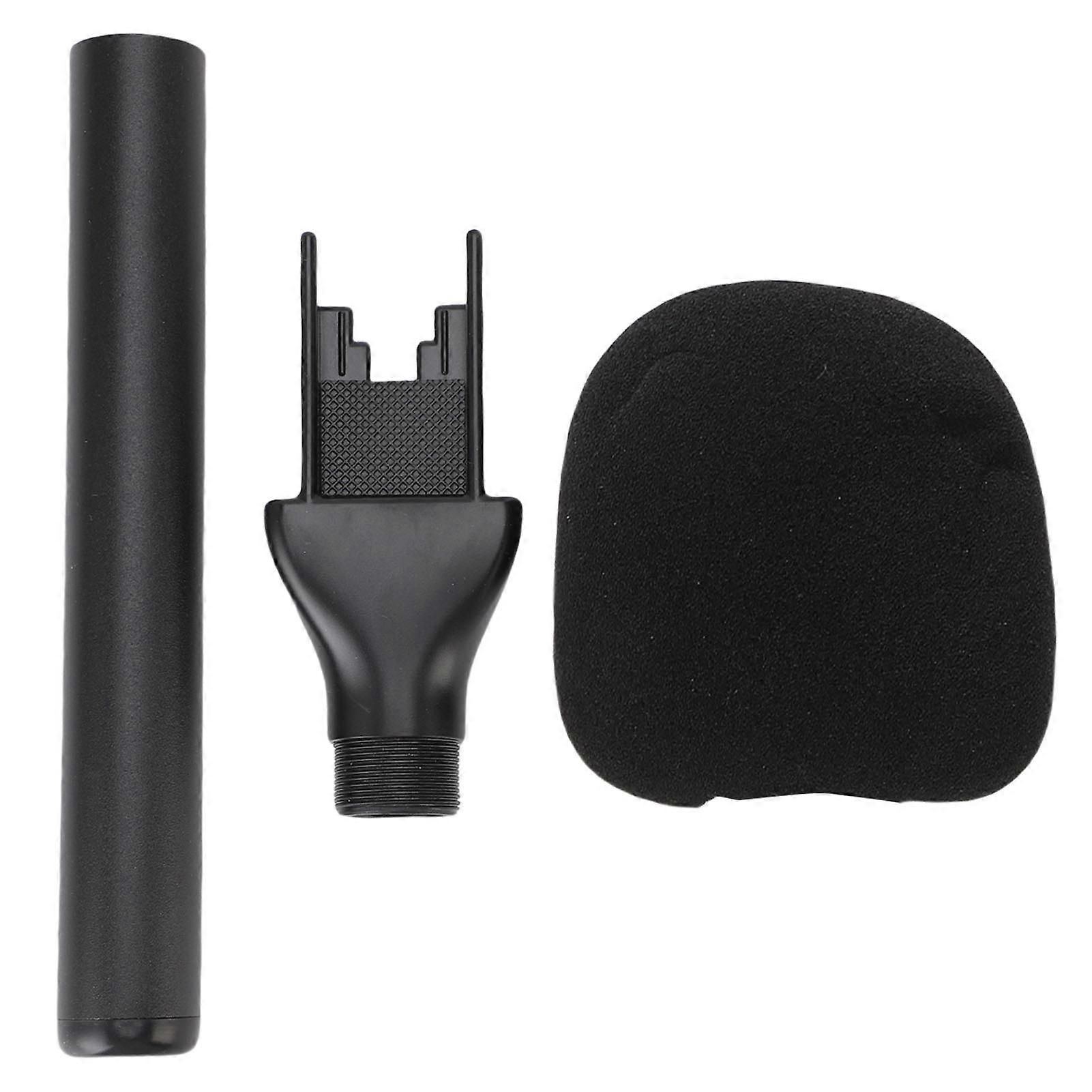 Versatile Wireless Microphone Handheld Adapter with Foam Windshield for Interviews and Events