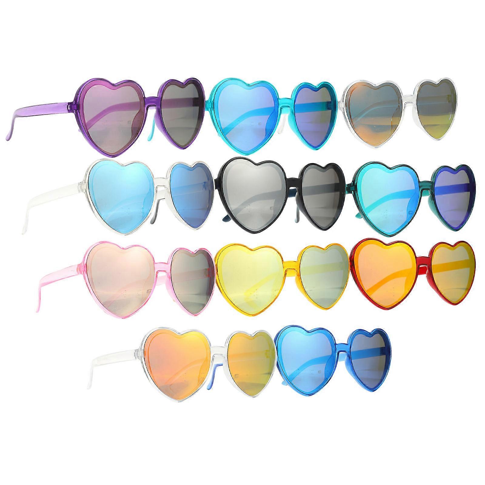 Heart Shaped Party Sunglasses Set – Fun Decorative Eyewear for Adults, Teens & Women – Ideal for Festivals, Parties & Photo Props