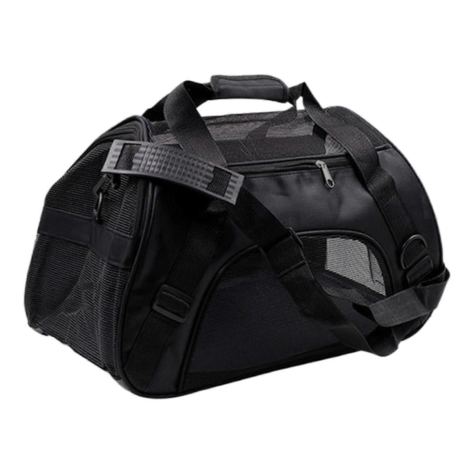 Dog Travel Carrier Foldable Soft-Sided Pet Carrier with Adjustable Shoulder Strap for Small Dogs and Kittens