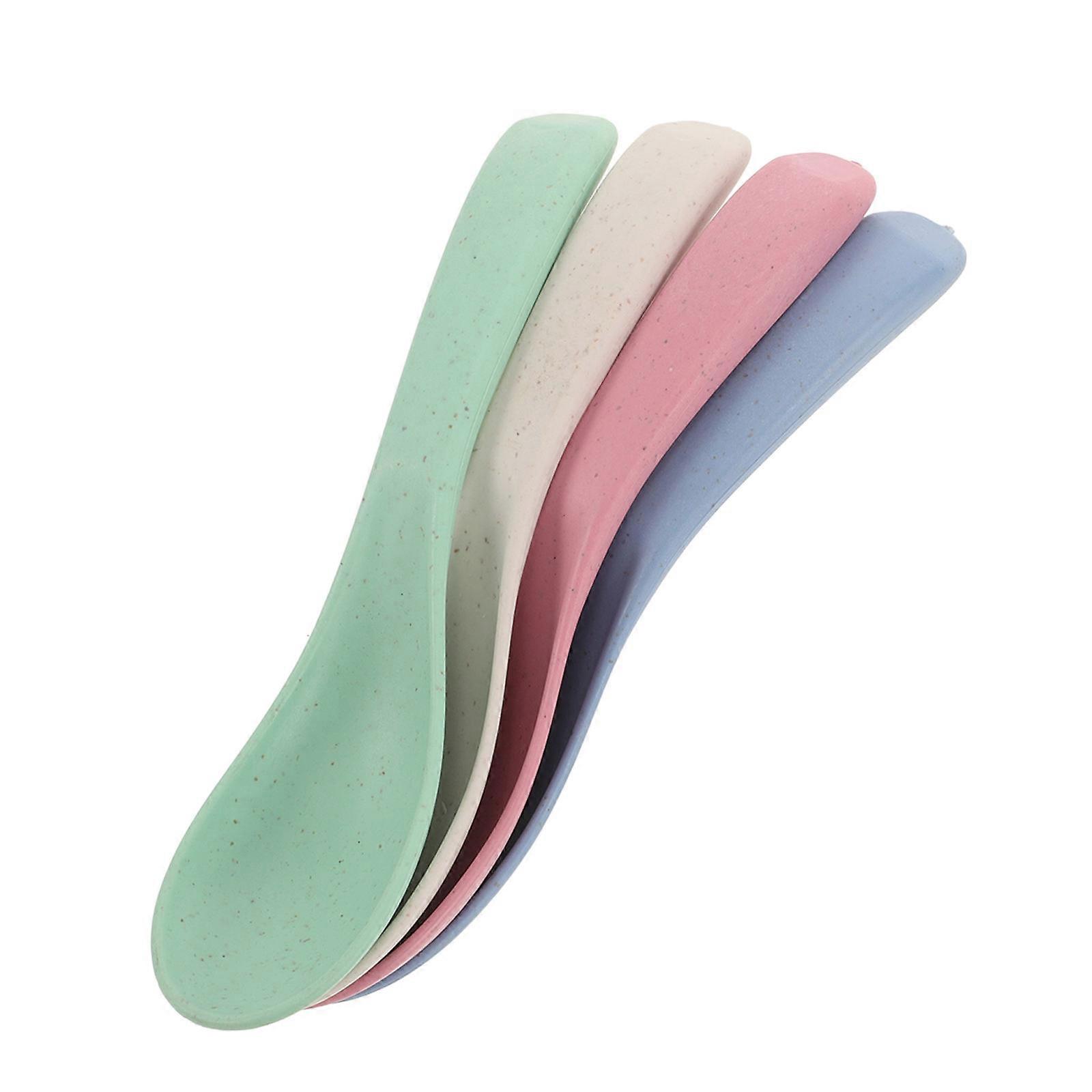 Baby Feeding Spoons and Renewable Material Travel Salad Fruit 4Pcs