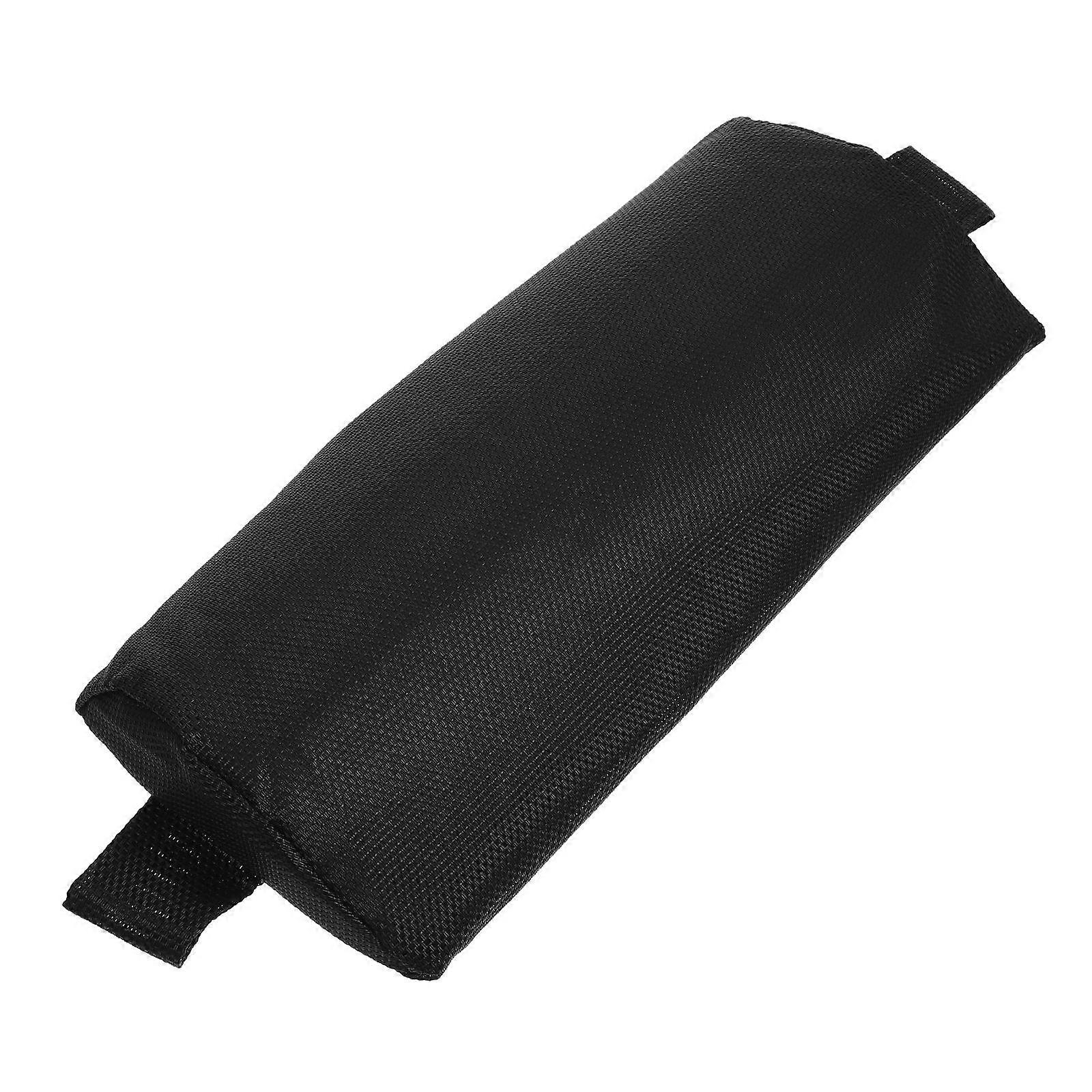 Ergonomic Reusable Chair Headrest Pillow with Elastic Straps for Folding, Beach Loungers and Office Chairs – Neck Cushion – Black