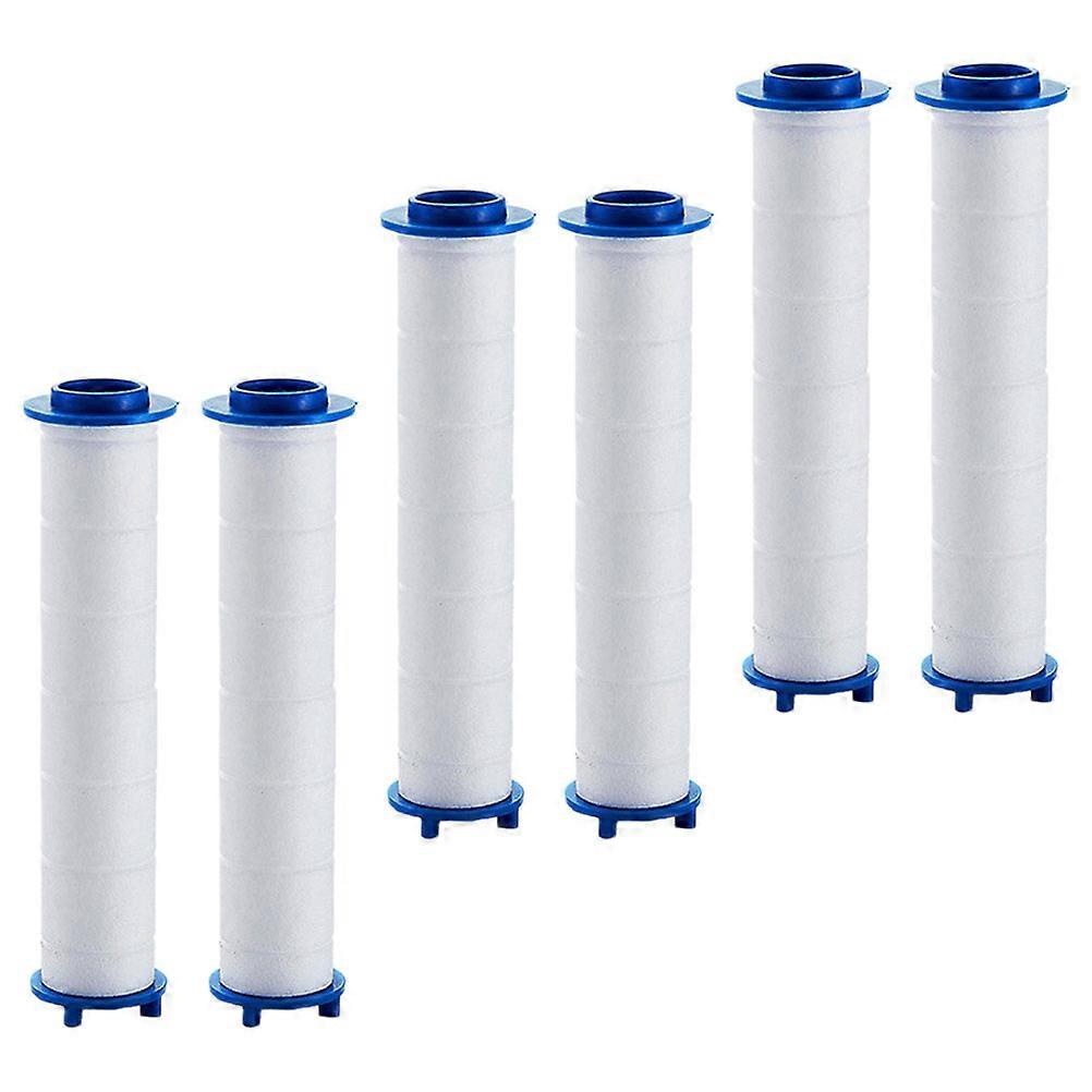 6pcs PP Cotton Replacement Filters for High Pressure Shower Head Water Purification, Dust and Sediment Filtration, Easy Install & Clean, Premium