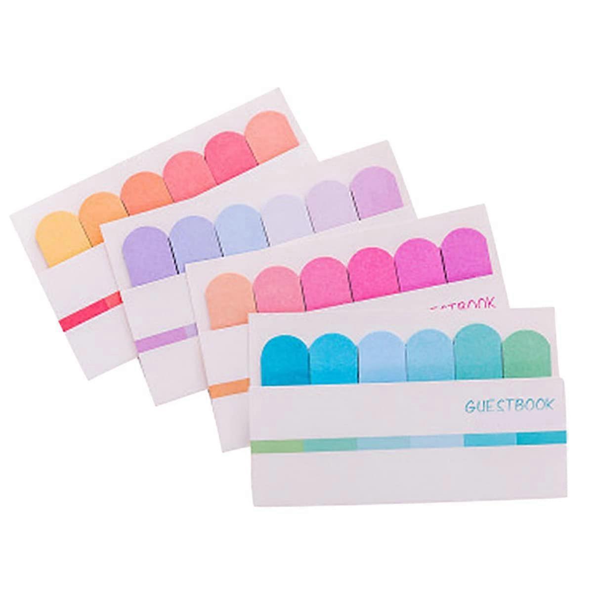 Back to School Stationery Pack Of 8 Mini Note Stickers Colour Gradient Schedule Memo For Planning Organisation