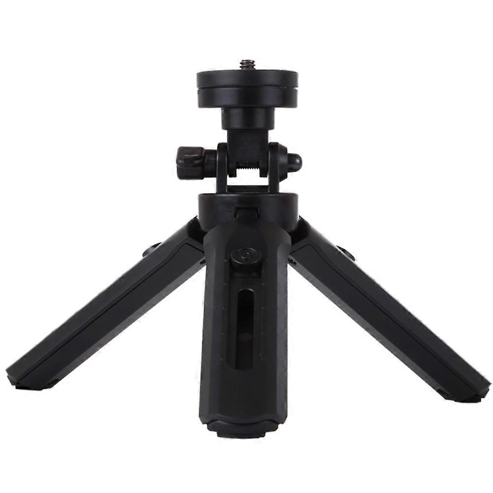Tripod Phone Stand Portable Camera Stand Compact Foldable Legs Triangular Base Black 21.5X5CM Live Streaming 1Set