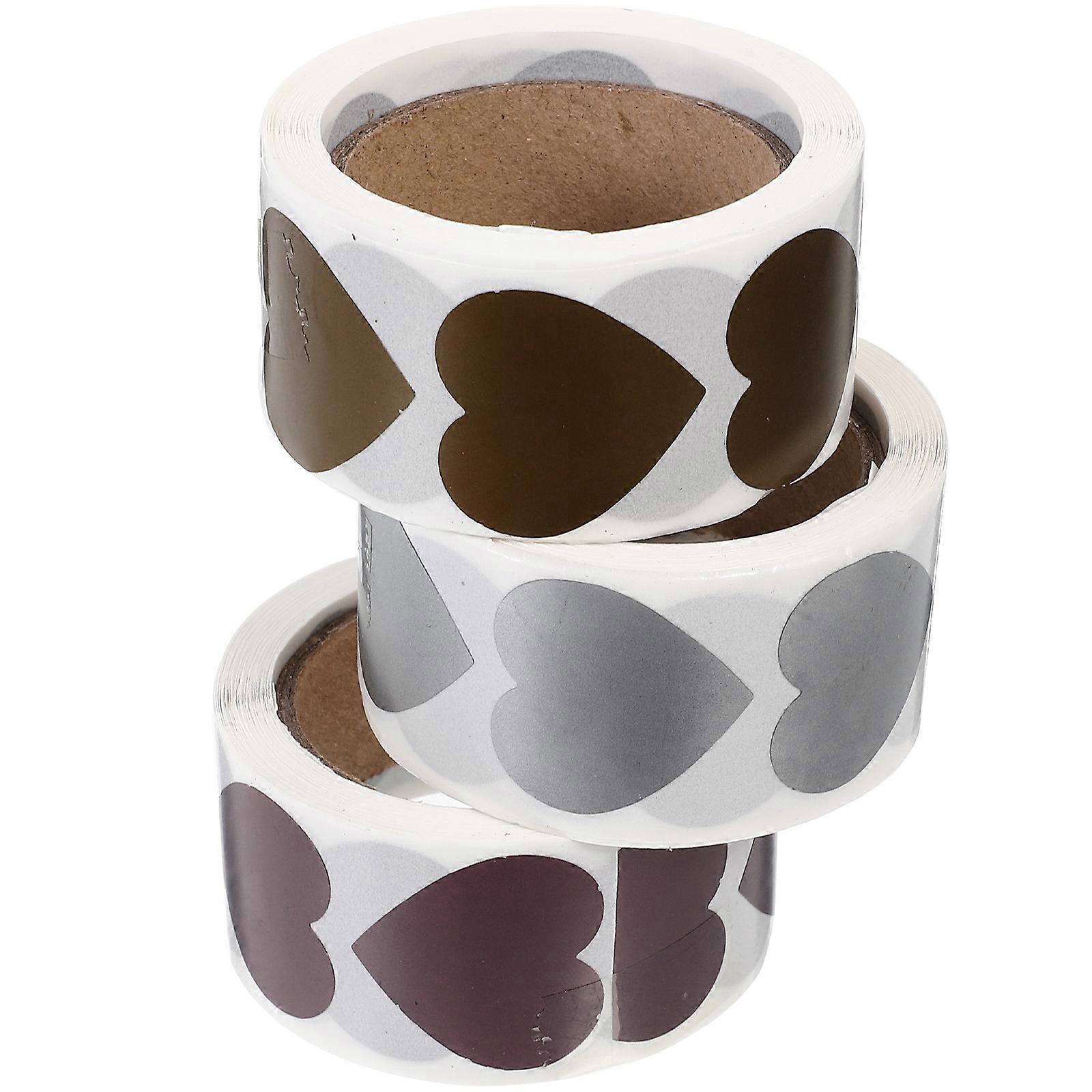 Heart Self Adhesive Stickers For Anniversaries Bridal Shower Birthdays Multi 2.50X2.50X0.10CM 900Pack