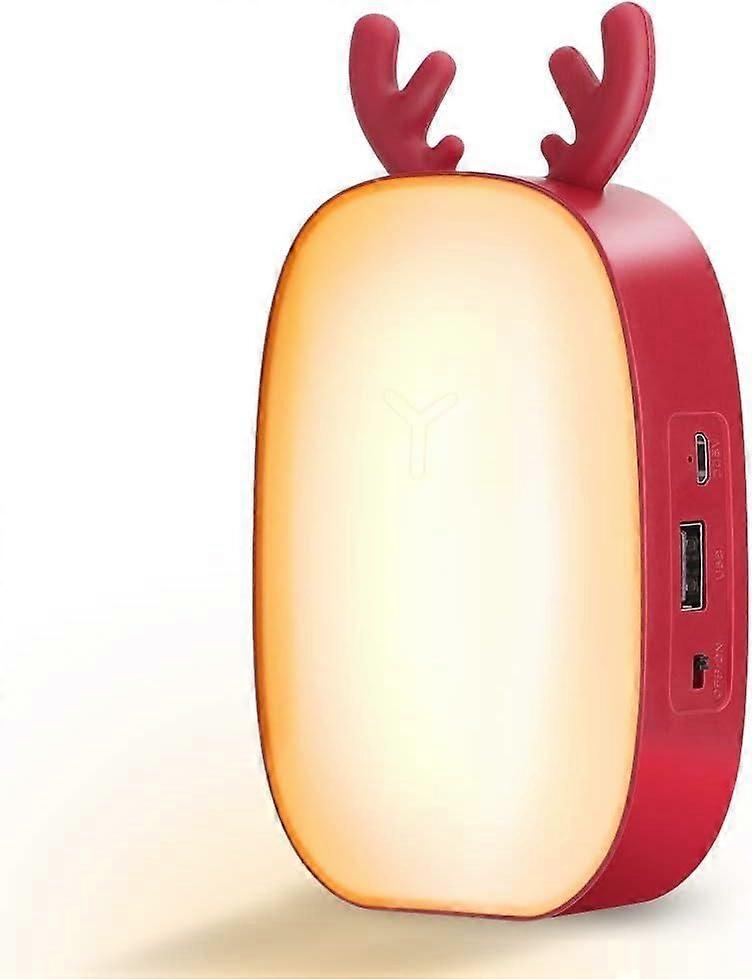 Nachtlichter LED-Augenschutzlampe für Kinder - Kaninchen-Hirsch-Lampe - USB-Aufladung mit Nachtlicht