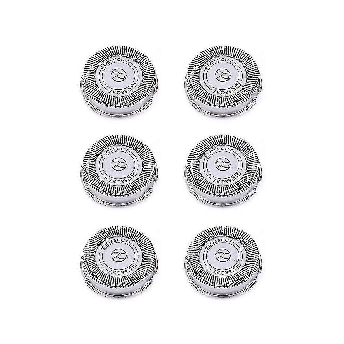 suitable for philips norelco shaver series 3000, 2000, 1000 and s738, 6pack sh30 replacement heads with durable sharp blades