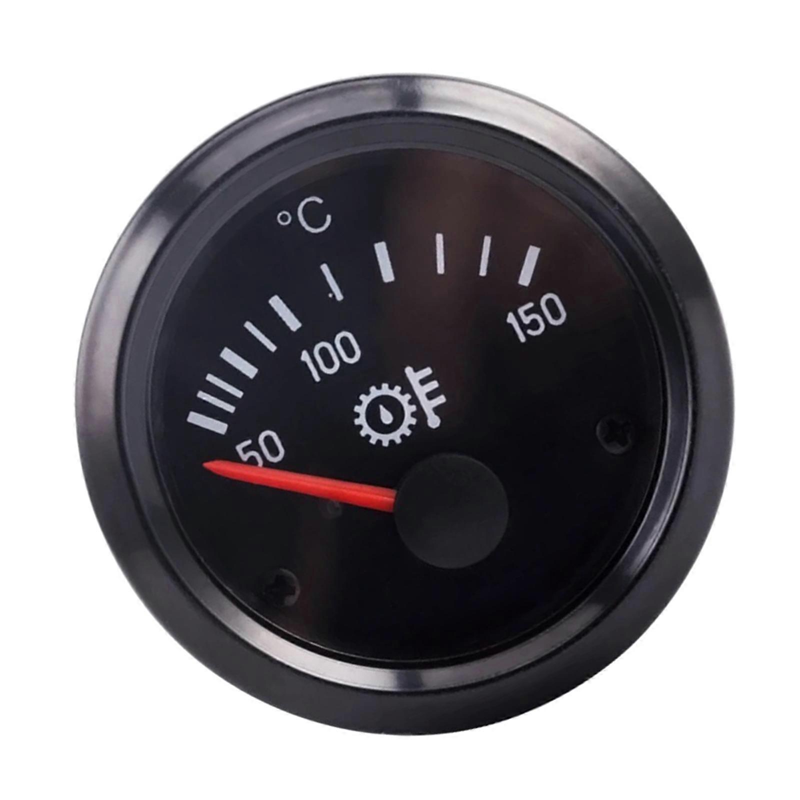 High Sensitivity Water Temperature Sensor Face LED Backlight Automotive Temperature Gauges for Fuels Generators Vehicles Multicolor