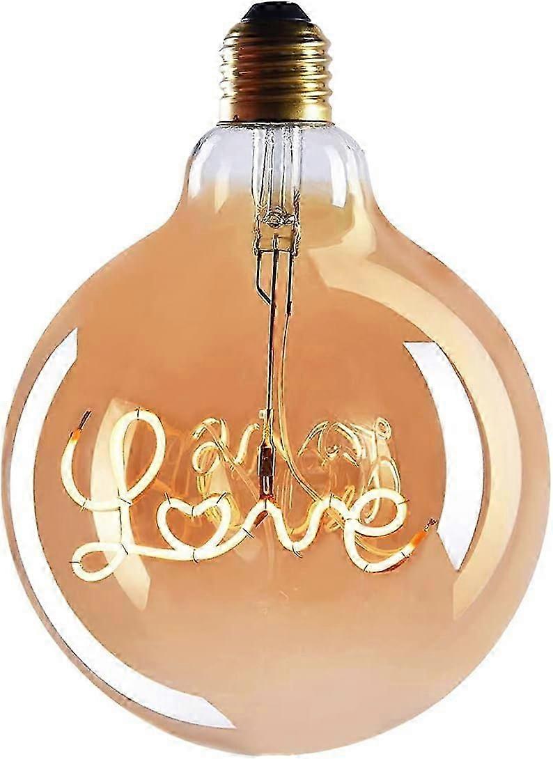 ليد 1x E27 اديسون أنبوب الحب بقيادة لمبة - E27 المقبس - عكس الضوء لمبة LED - 4W ، أبيض دافئ ، 230 فولت ، El27 - لمبة E27 عتيقة / لمبة خيوط عتيقة