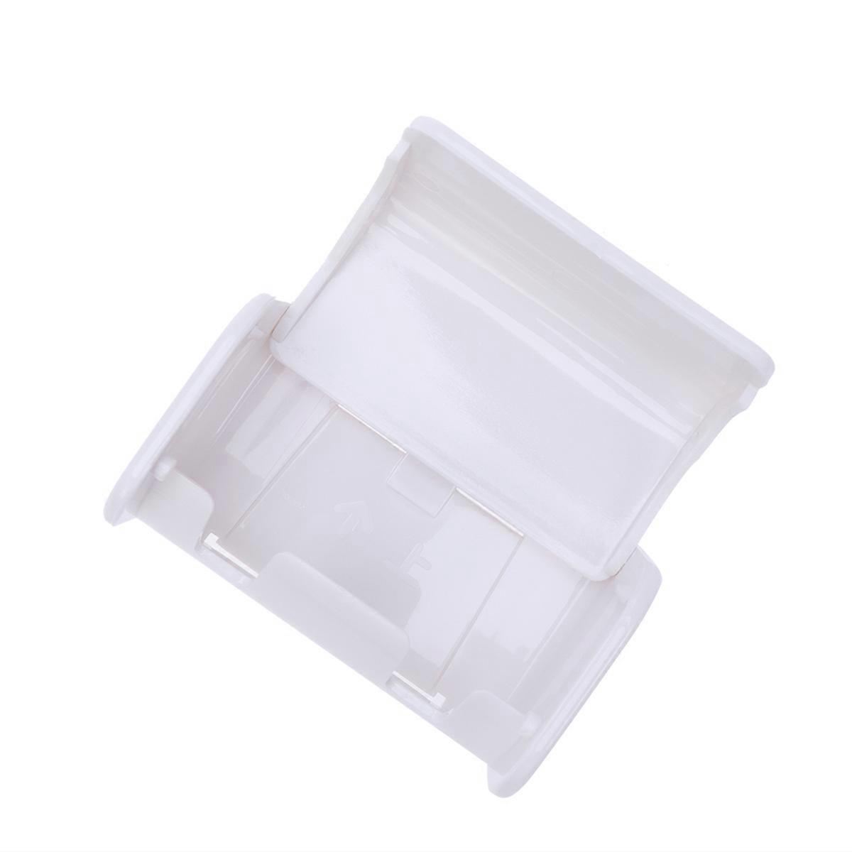 White Plastic Toothbrush Holder Wall Mounted for Bathroom with Space Saving Design and Healthy Material
