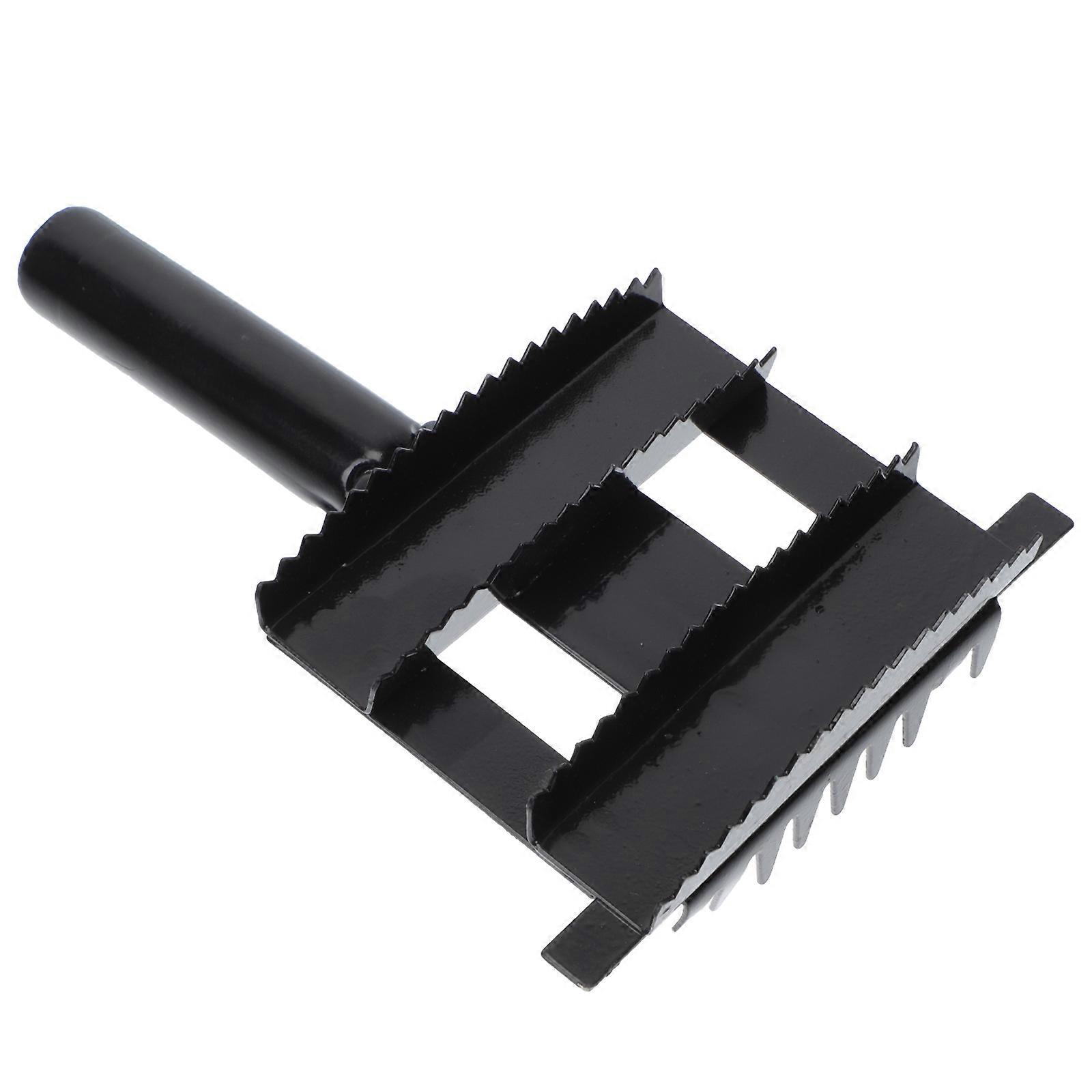 Sheep Hair Brush Ergonomic Design Non-slip Handle Cattle Sheep Horse 21x14cm Iron Increase Circulation 1Pc