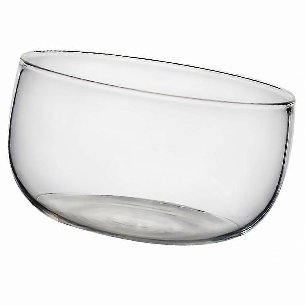 Heatproof Transparent Glass Salad Bowl, High Borosilicate Fruit Storage Bowl for Home Use, Smooth Surface, Multi Purpose Capacity for Desserts and