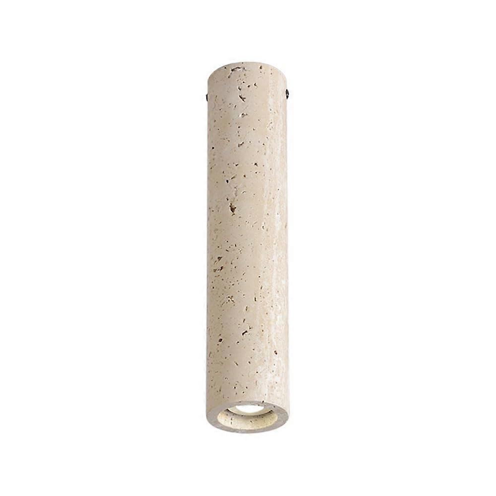 Natural Stone Ceiling Spotlight, Cylinder FlushMounted, Modern Mini Light, E27 Hallway, Directional Spotlight 28cm