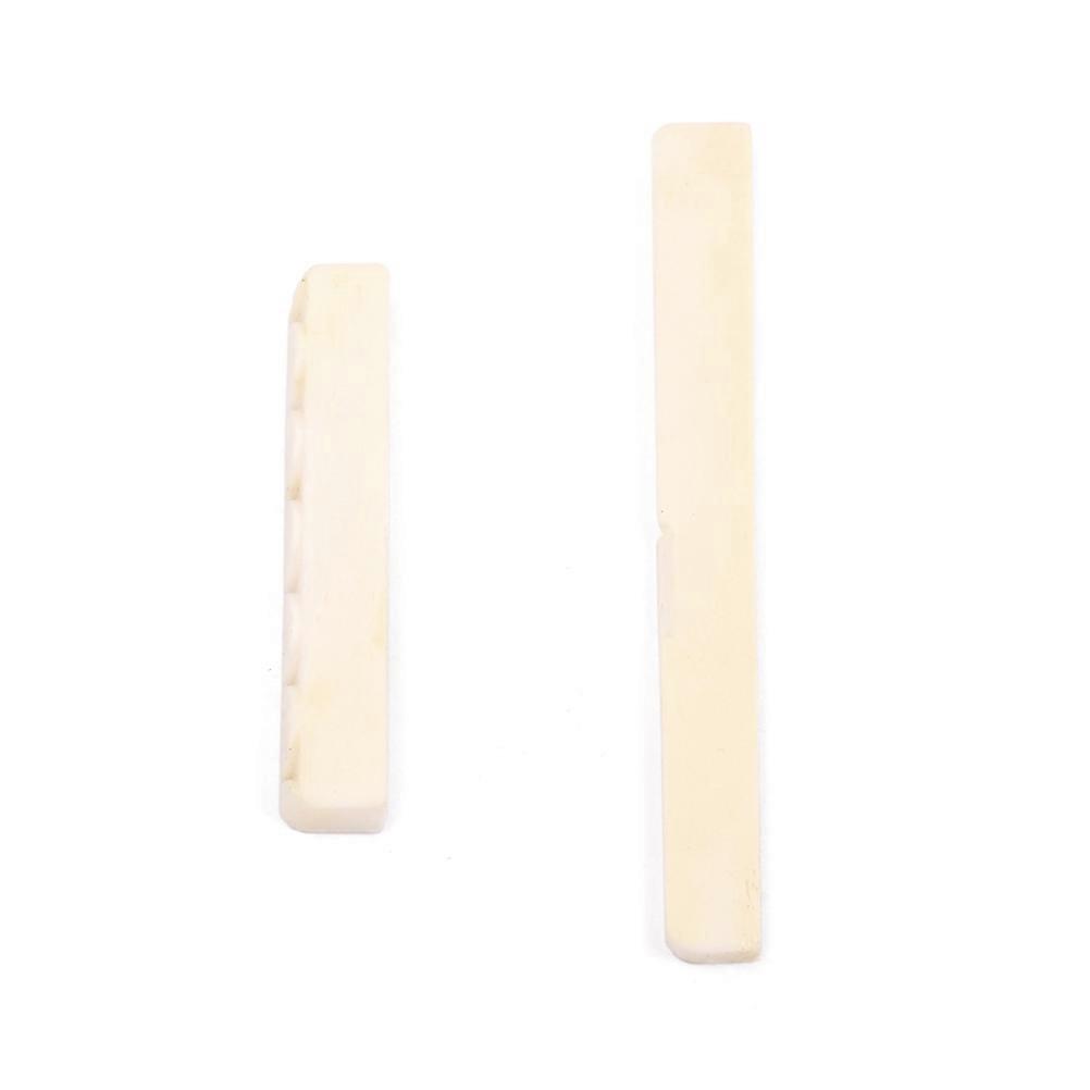 DJ05/06 Guitar Classical Ox Bone Upper and Lower Pillow Arch Shape (Ivory)