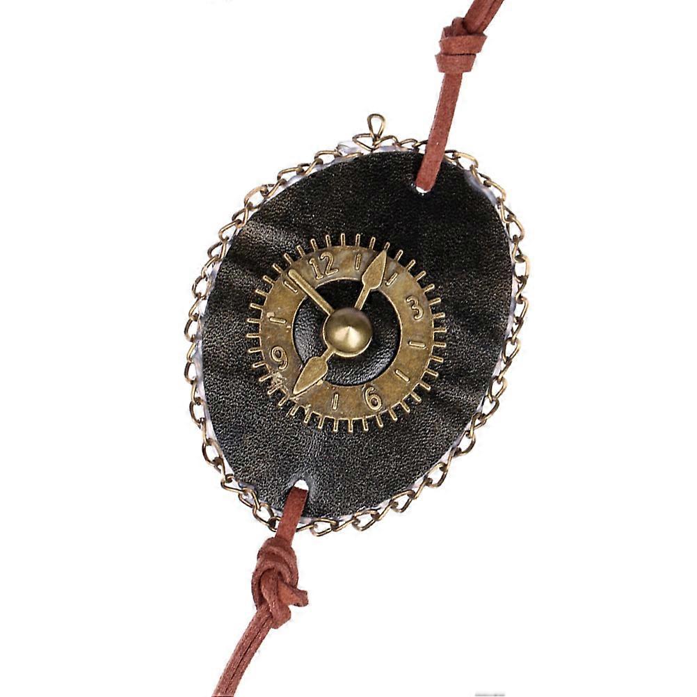 Cosplay Eyepatch Clock Shape Blindfold Photography Decorative Use PU Material Gear Shape 1Pack