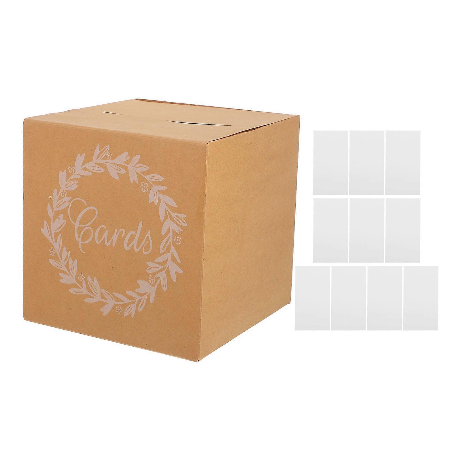Wedding Card Box Rustic Card Holder for Party Use 1Set Envelope Organizer