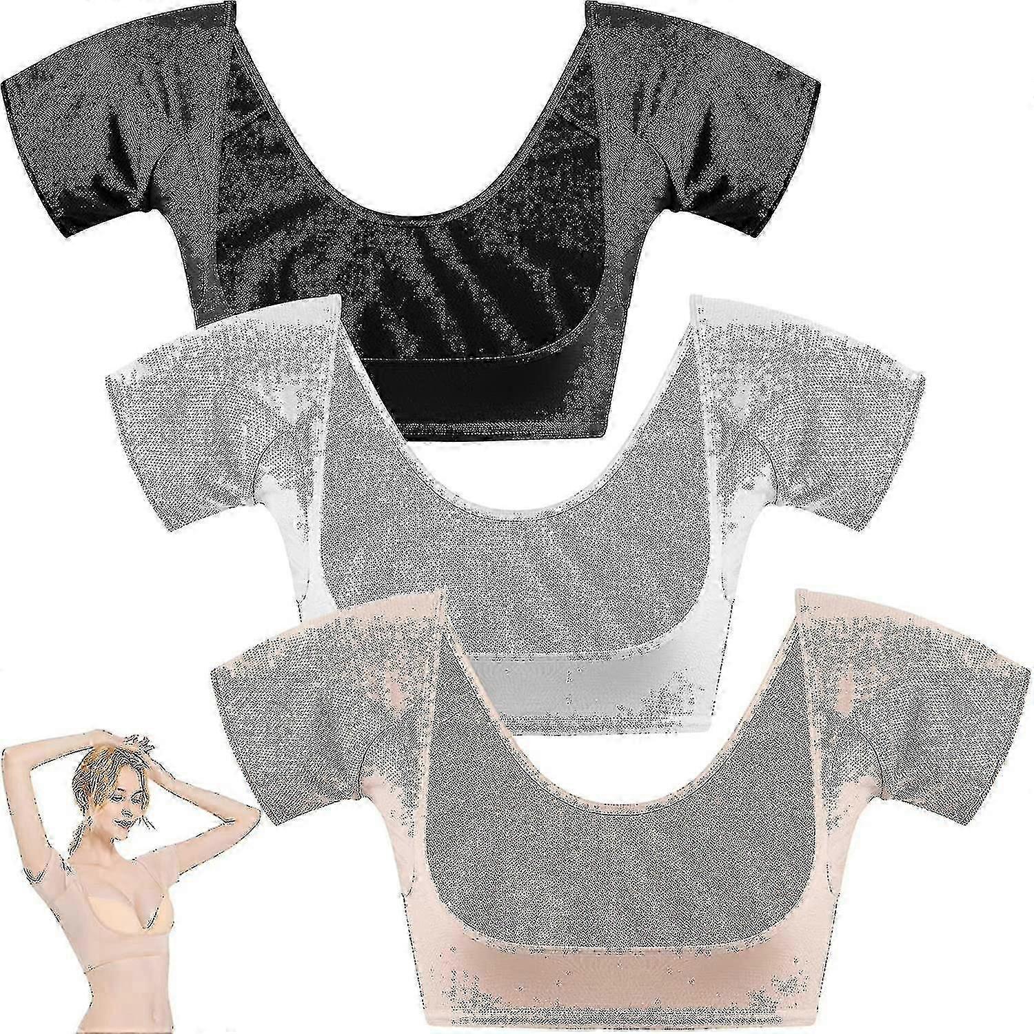 Underarm Sweat Vest, Breathable Sweat Guard Underwear Vest,washable Armpit Pads,washable Armpit Pads