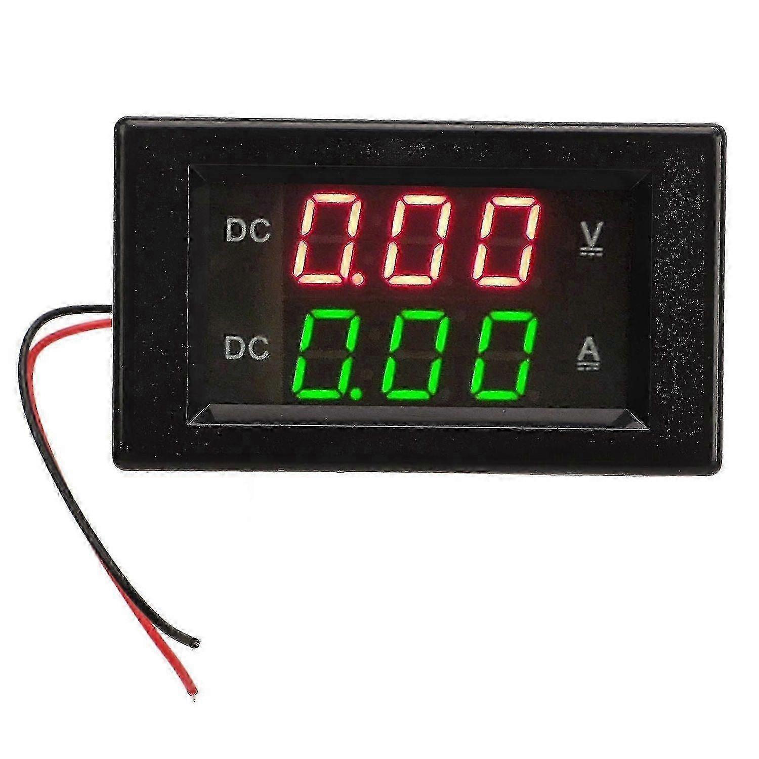 2025 Yb4835Va Digital Voltmeter Ammeter Dc 600V/100A Decimal Point Automatic Shift Dual Display Current And Voltage Meter