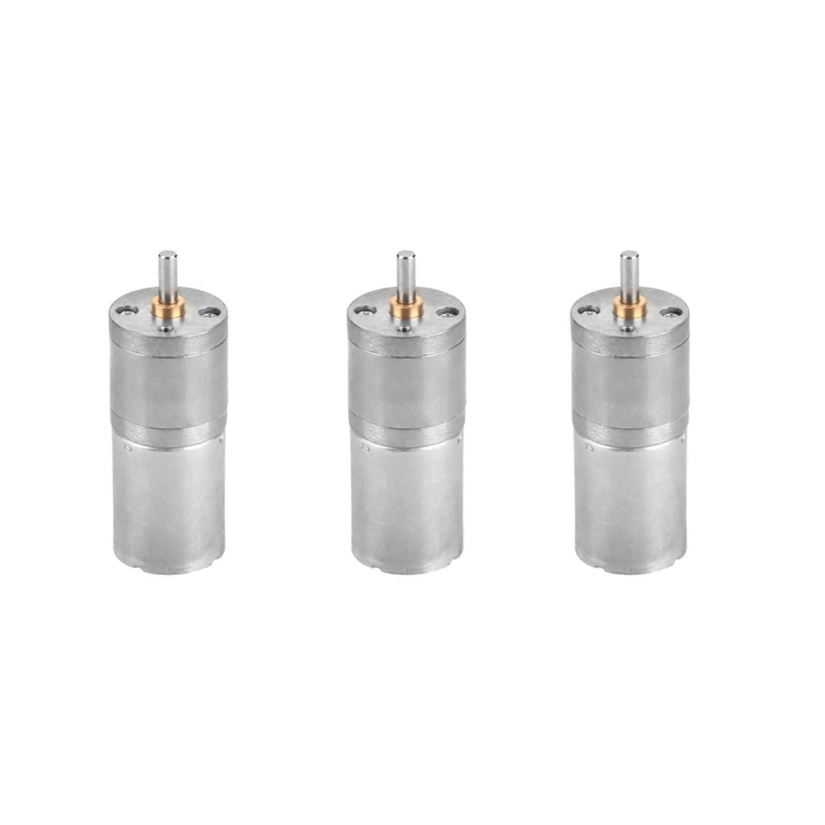3X 25GA-370 DC 12V Mini Motor Speed Reduction Geared Motor for Electronic Lock(300RPM)