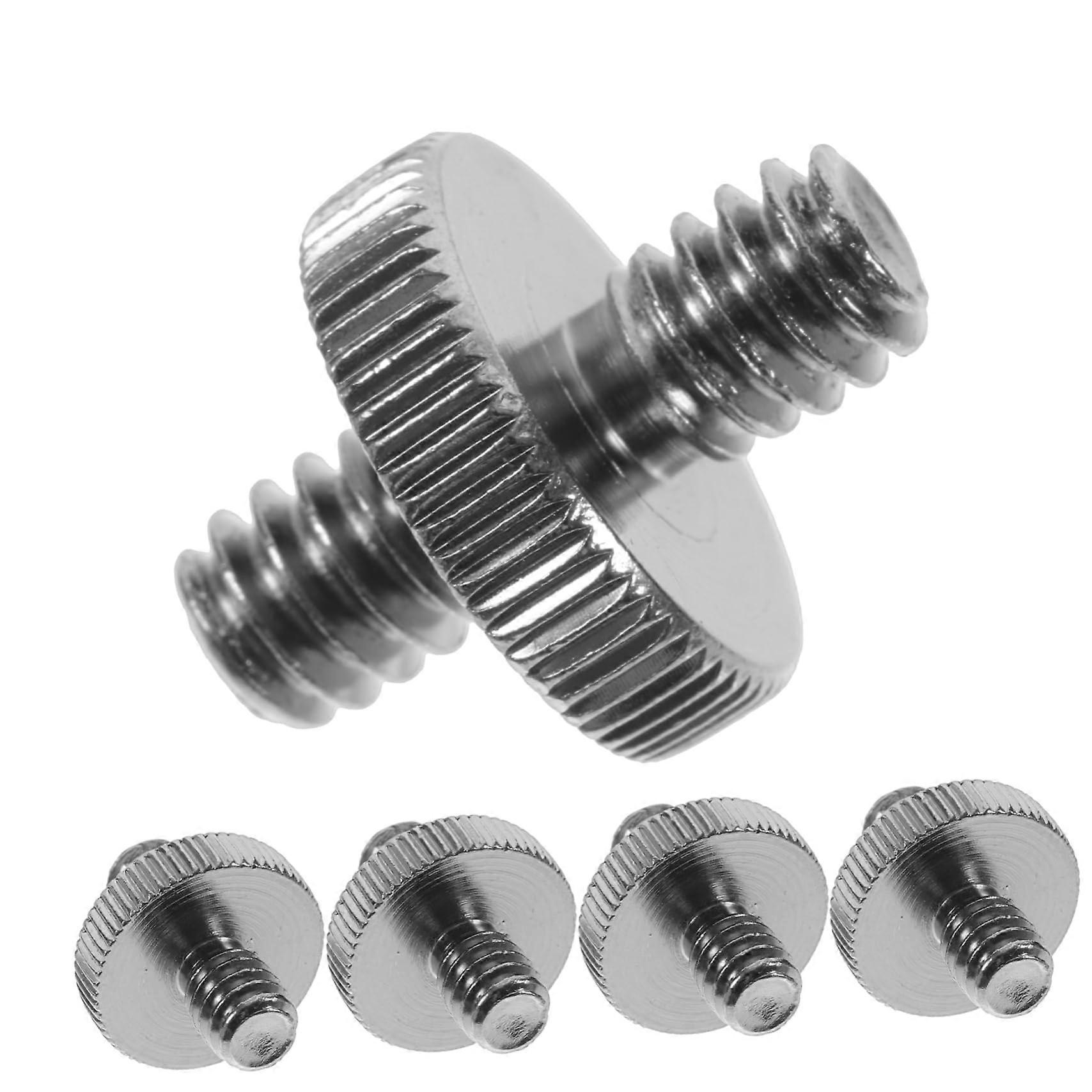 Pack of 10 Camera Mounting Screws, Tripod Screws, Galvanised Iron, Silver