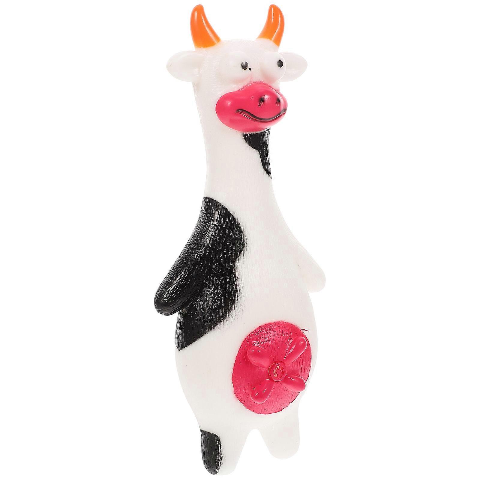 Latex Dog Toy for Puppy with Squeaky Sound Helps Clean Teeth White Small 6.5 Inches